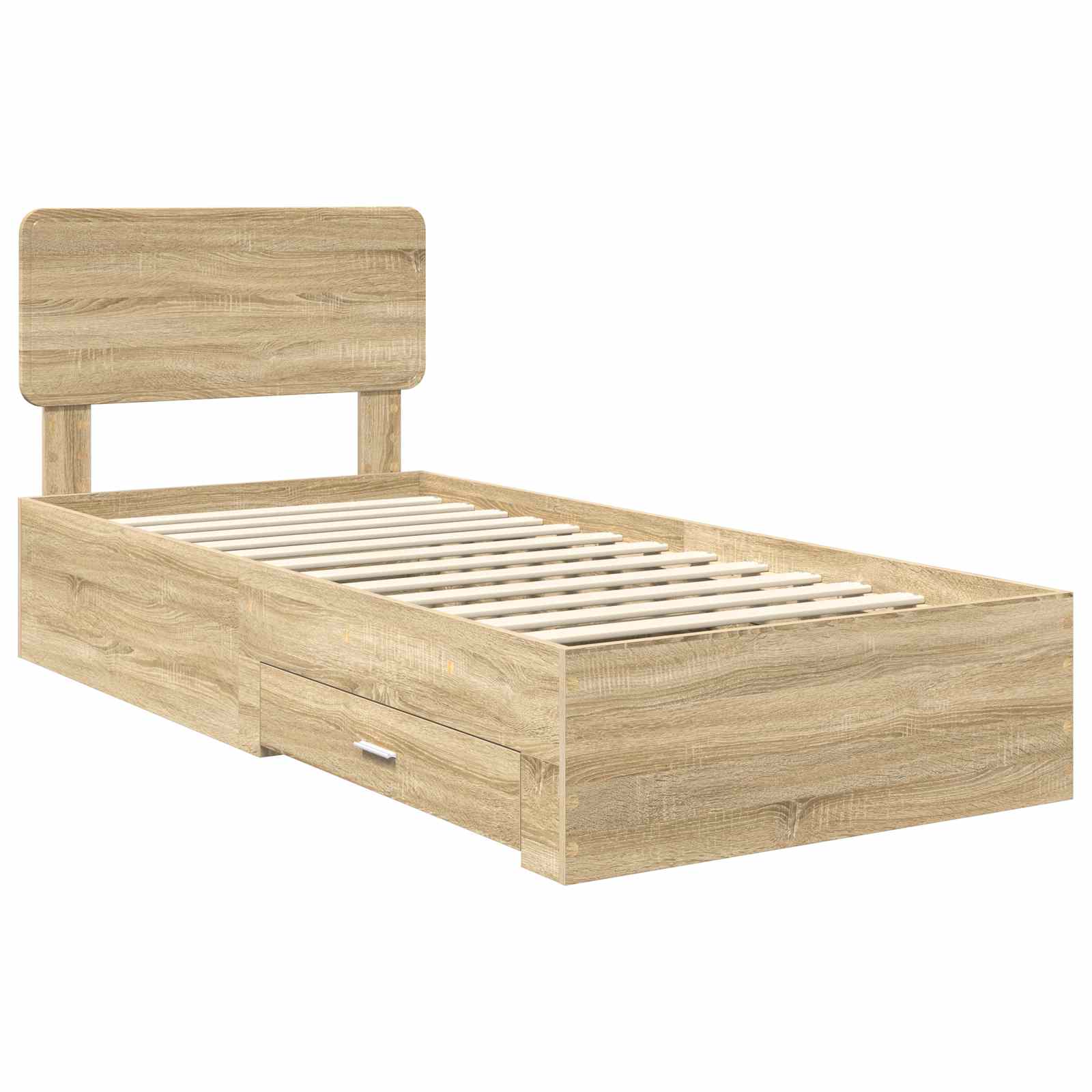 Cadre de lit Chêne Sonoma 75 x 190 cm Bois d'ingénierie - XIOS
