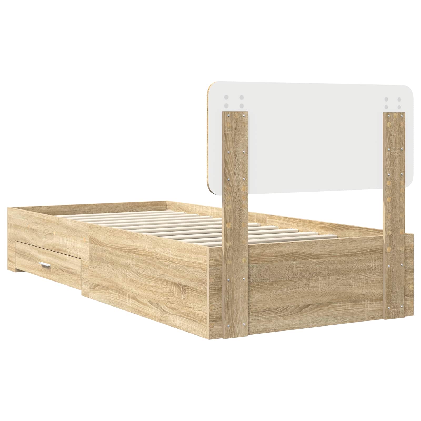 Cadre de lit Chêne Sonoma 75 x 190 cm Bois d'ingénierie - XIOS