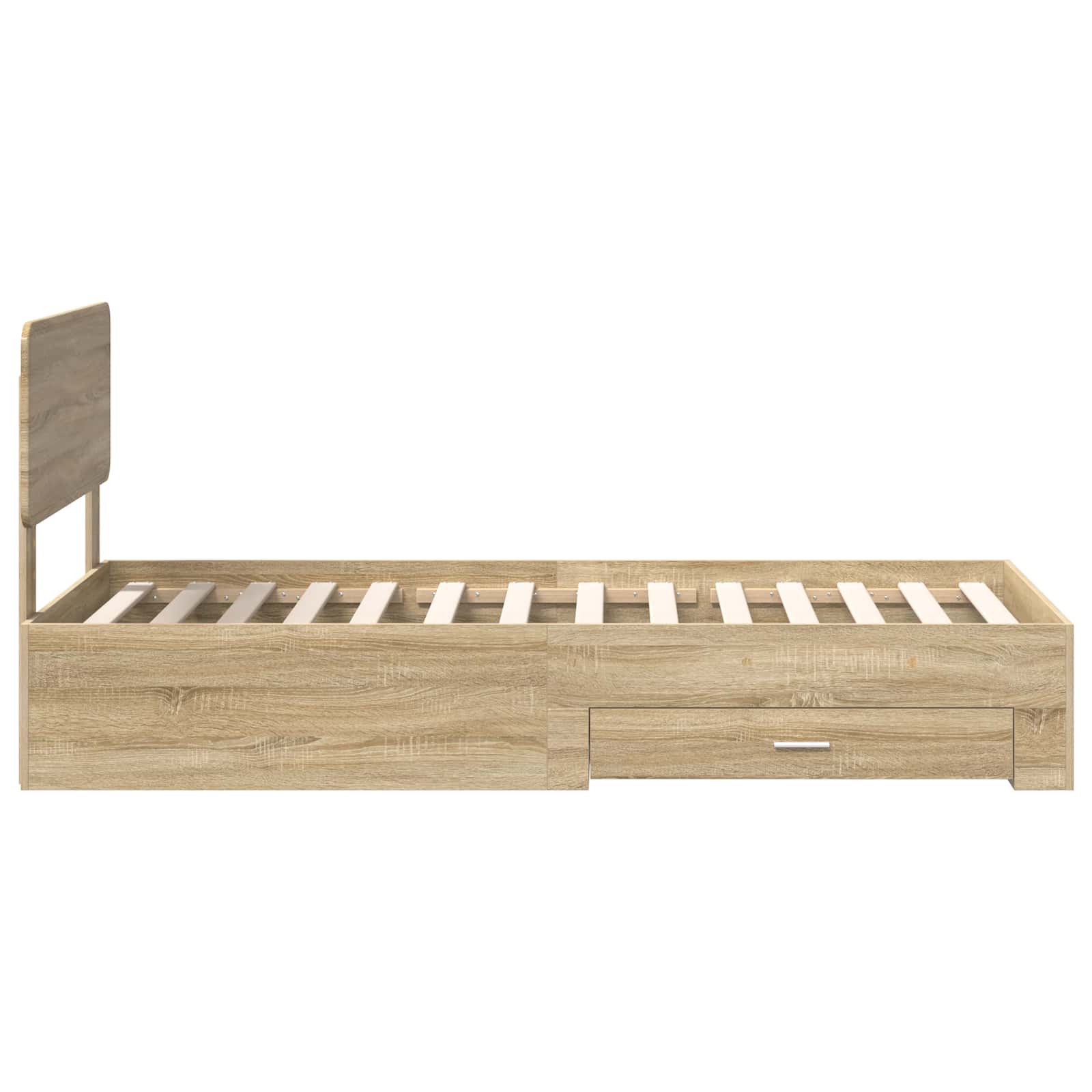 Cadre de lit Chêne Sonoma 75 x 190 cm Bois d'ingénierie - XIOS