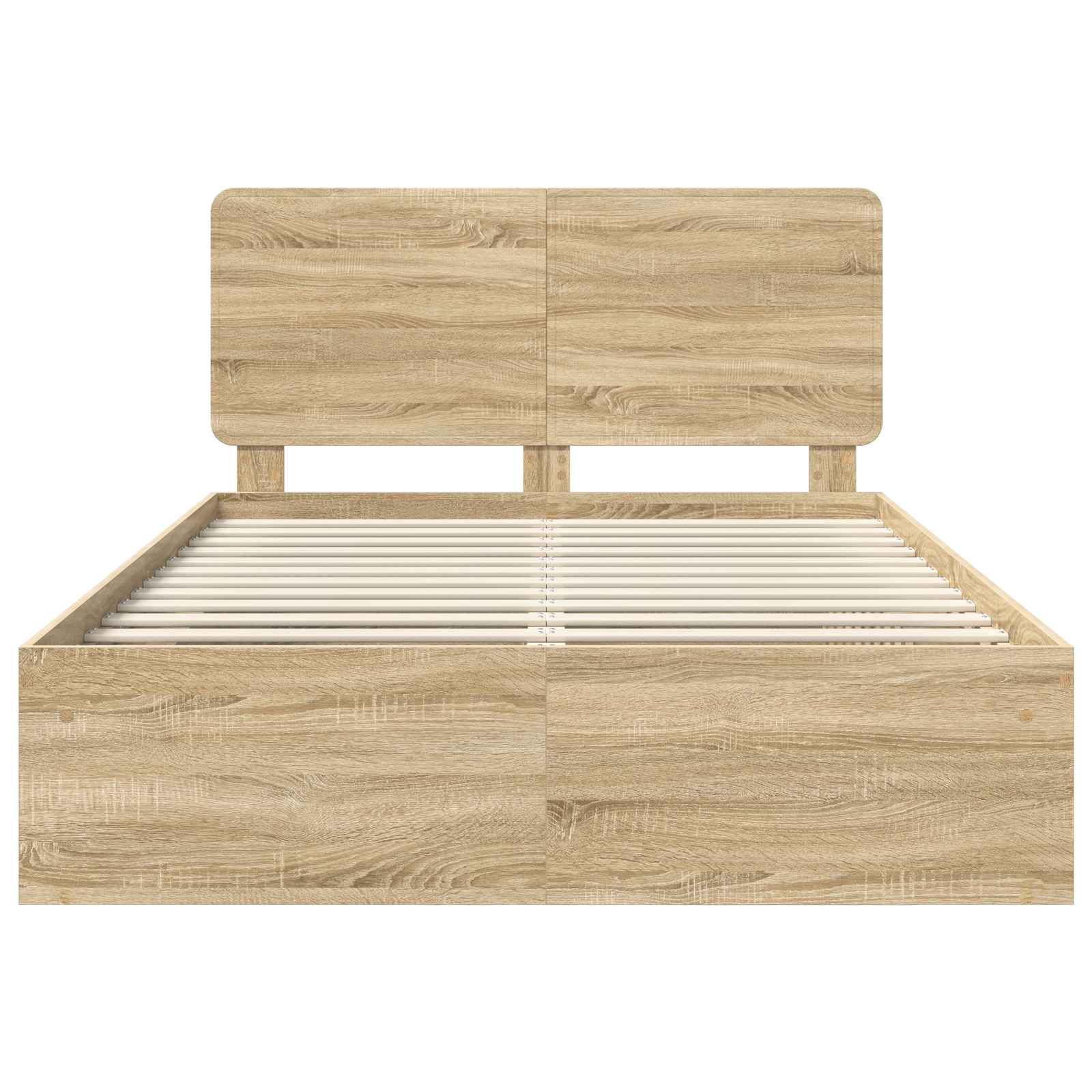 Cadre de lit avec tête de lit Sonoma 140 x 190 cm Pin massif - XIOS