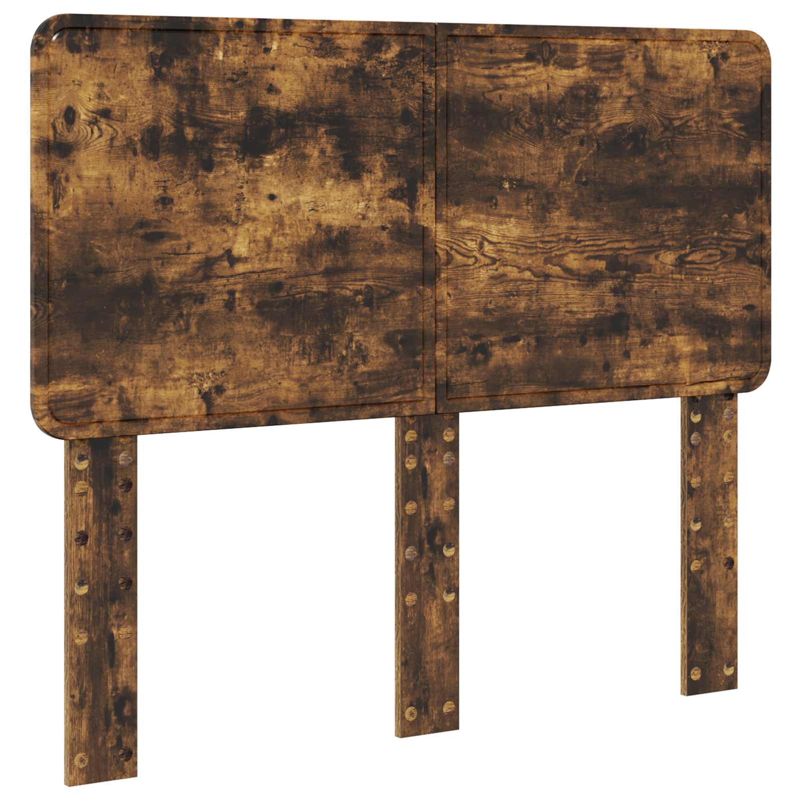 Cadre de lit Chêne fumé 135 x 190 cm Pin massif - XIOS