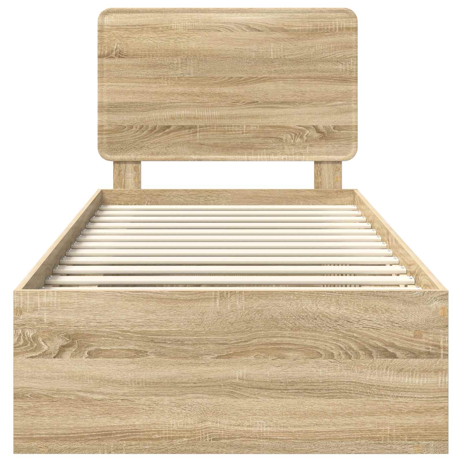 Cadre de lit avec tête de lit Sonoma 90 x 190 cm Pin massif - XIOS