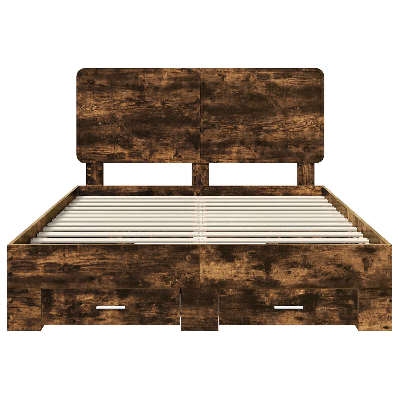 Cadre de lit Chêne fumé 150 x 200 cm Bois d'ingénierie - XIOS