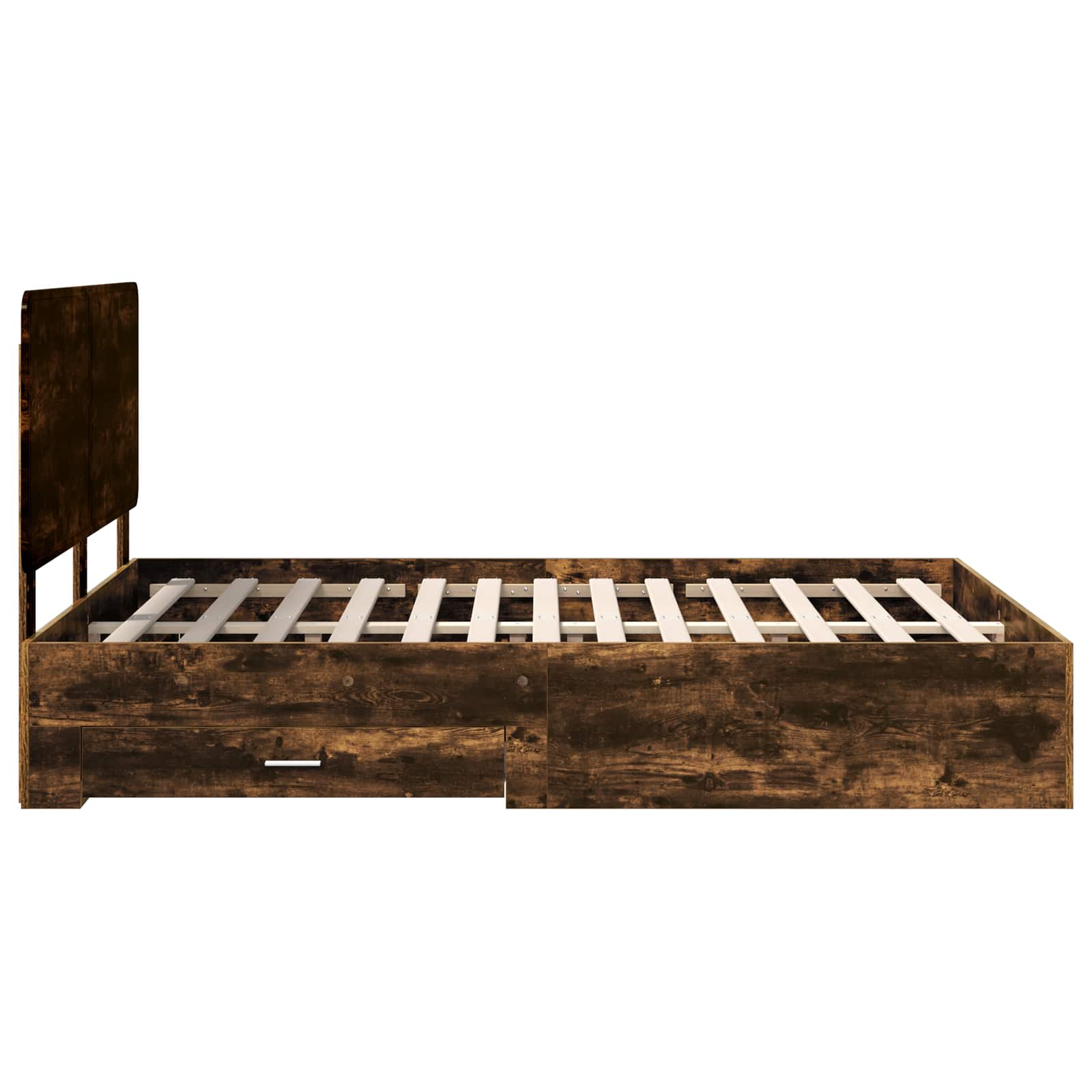 Cadre de lit Chêne fumé 140 x 200 cm Bois d'ingénierie - XIOS