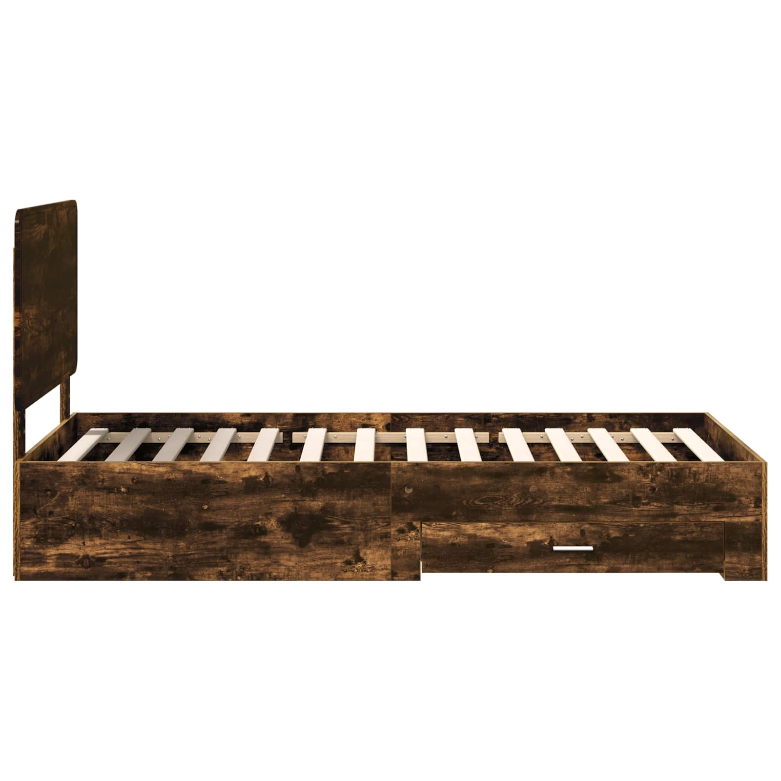 Cadre de lit Chêne fumé 100 x 200 cm Bois d'ingénierie - XIOS