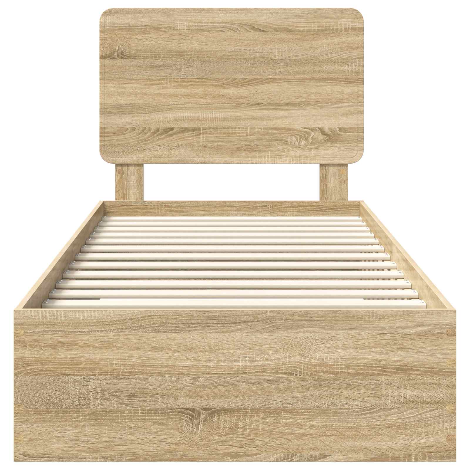 Cadre de lit Chêne Sonoma 90 x 190 cm Bois d'ingénierie - XIOS