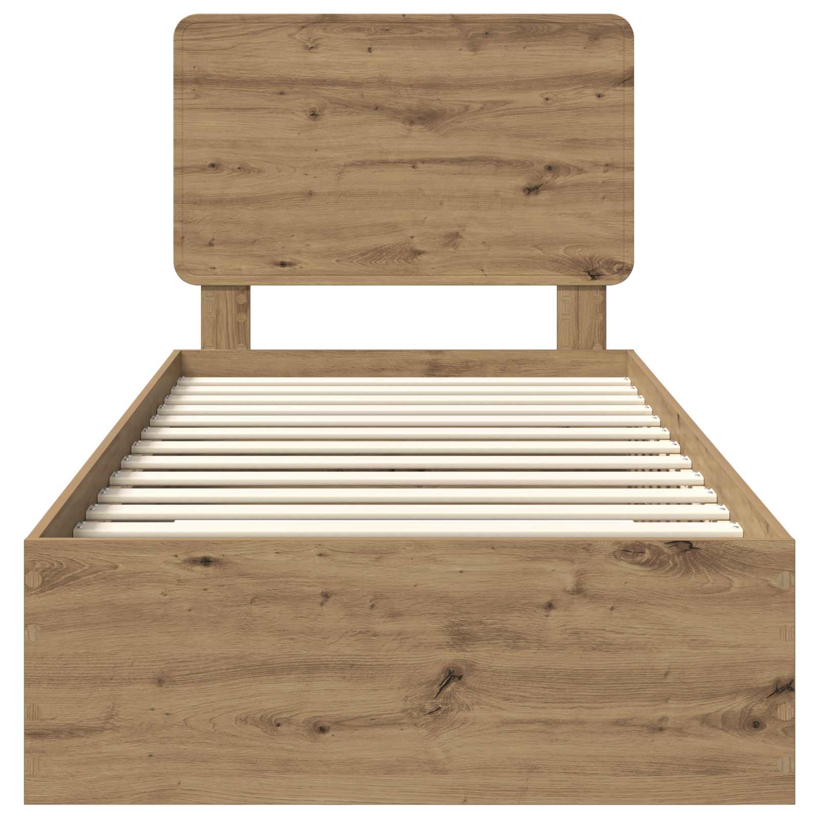 Cadre de lit Chêne artisanal 90 x 190 cm Bois d'ingénierie - XIOS