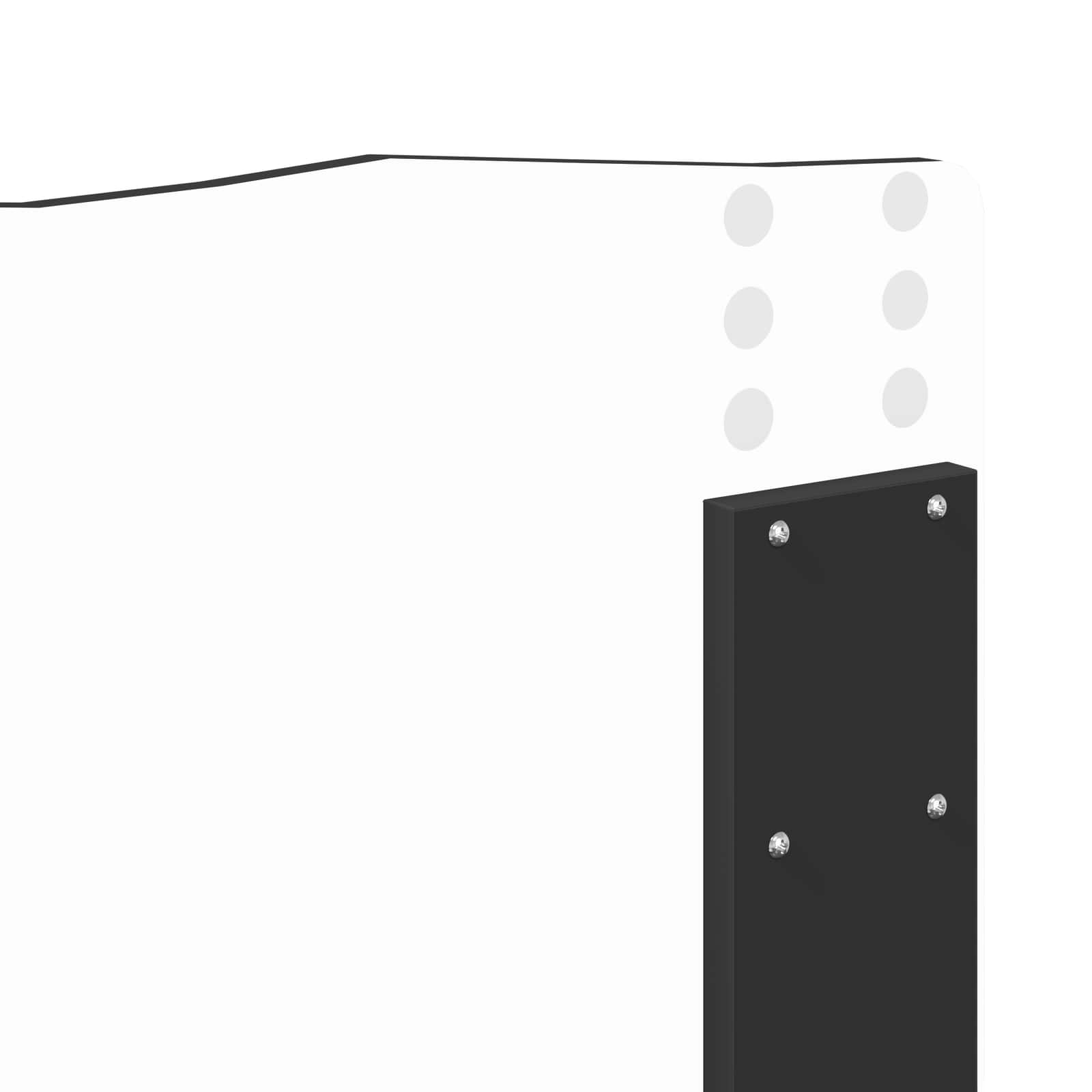 Cadre de lit avec tête de lit Noir 160 x 200 cm Pin massif - XIOS