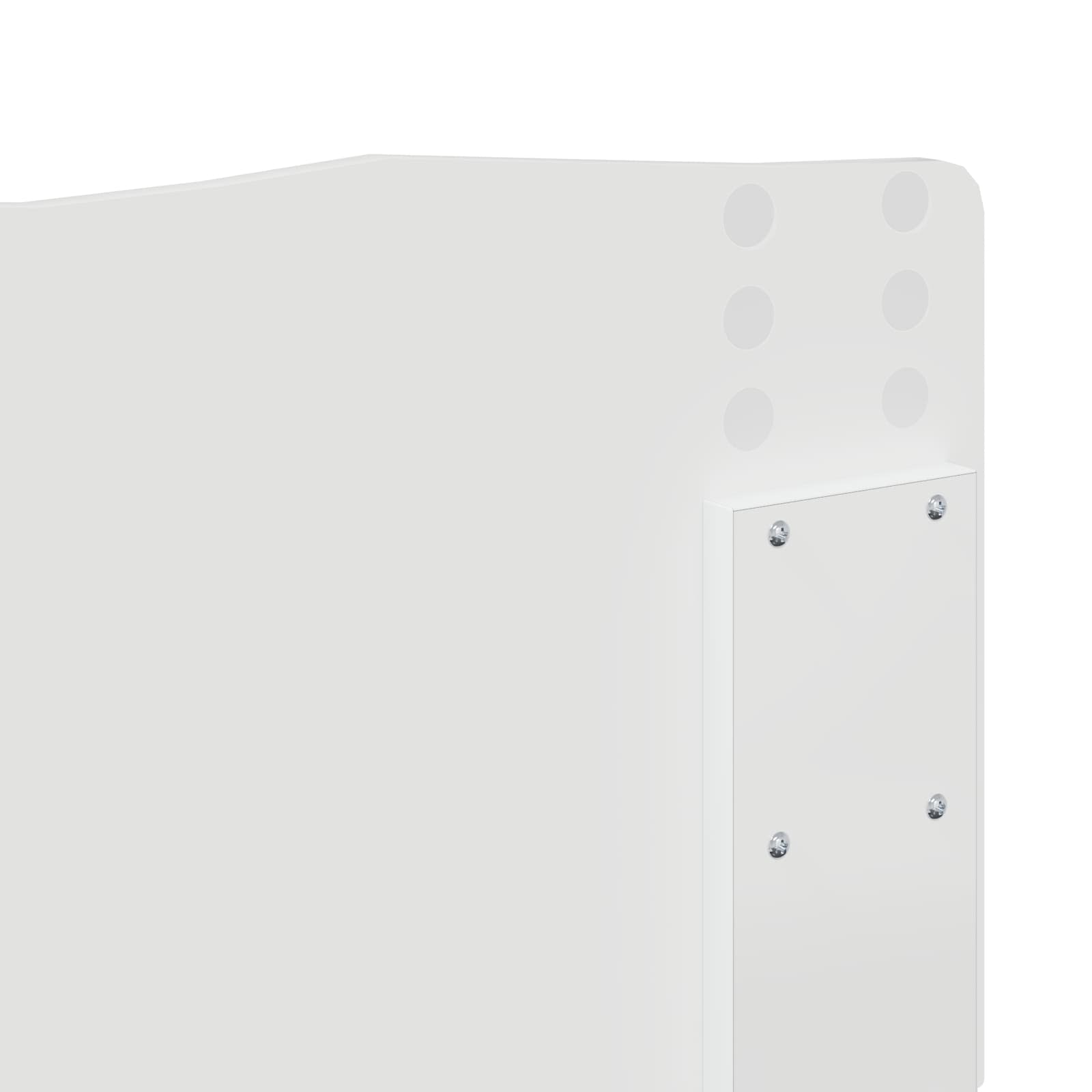 Cadre de lit avec tête de lit Blanc 120 x 190 cm Pin massif - XIOS