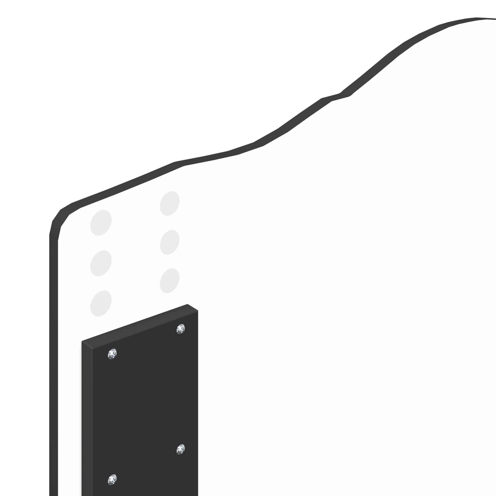 Cadre de lit avec tête de lit Noir 75 x 190 cm Pin massif - XIOS