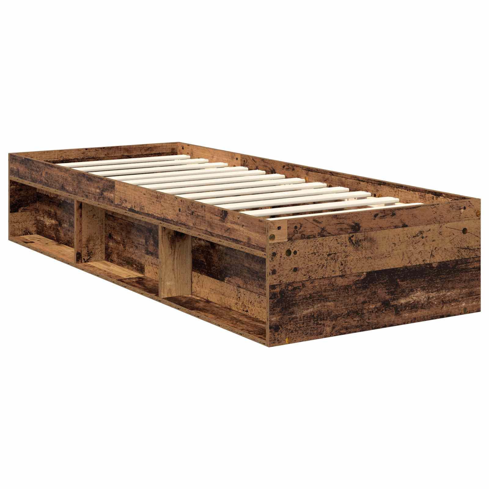 Cadre de lit Bois ancien 75 x 190 cm Bois de pin massif - XIOS