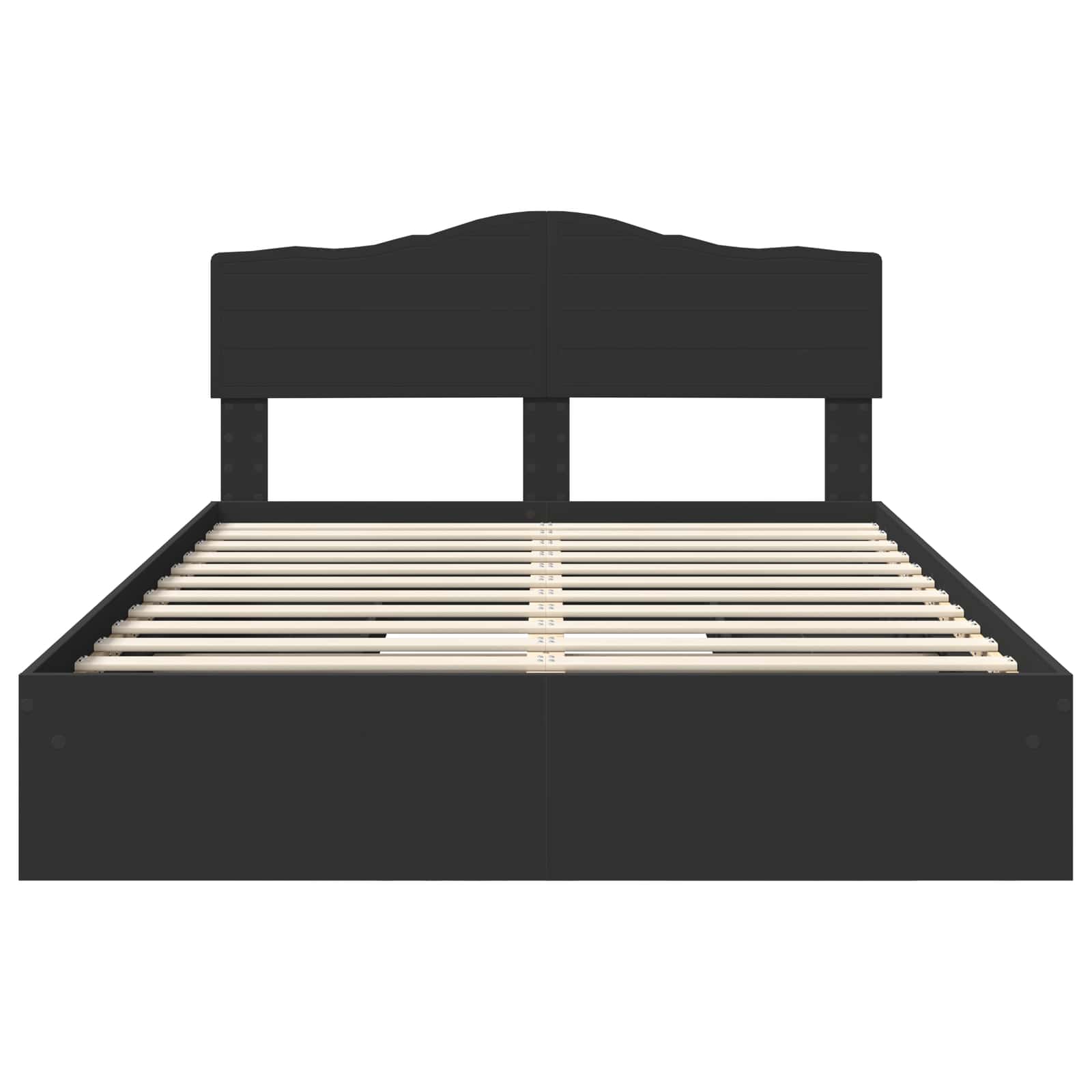 Lit de Rangement Noir 140 x 190 cm Bois d'ingénierie - XIOS