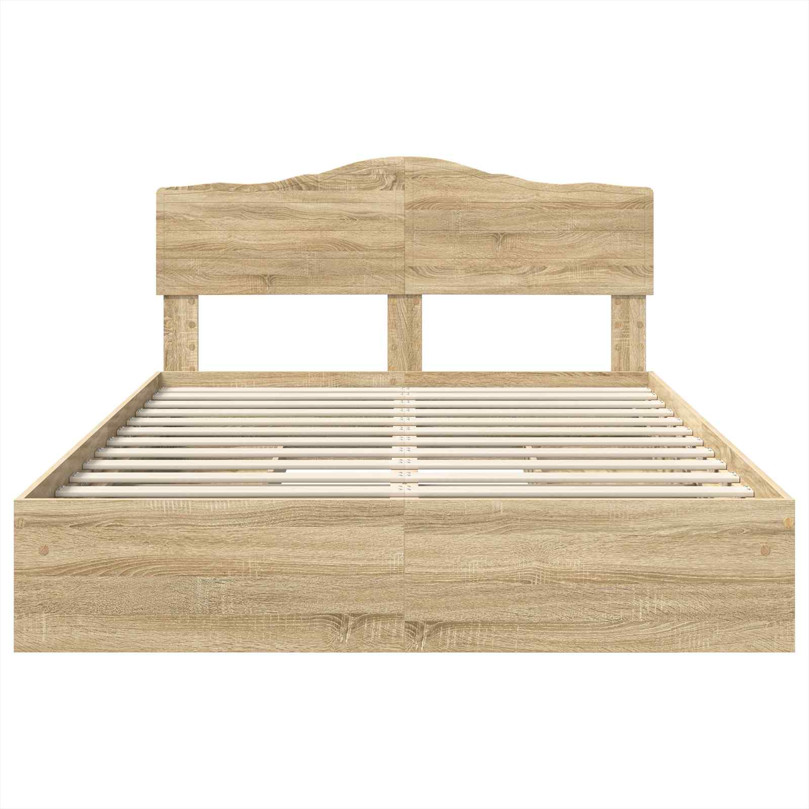 Lit de Rangement Chêne Sonoma 140 x 190 cm Bois d'ingénierie - XIOS