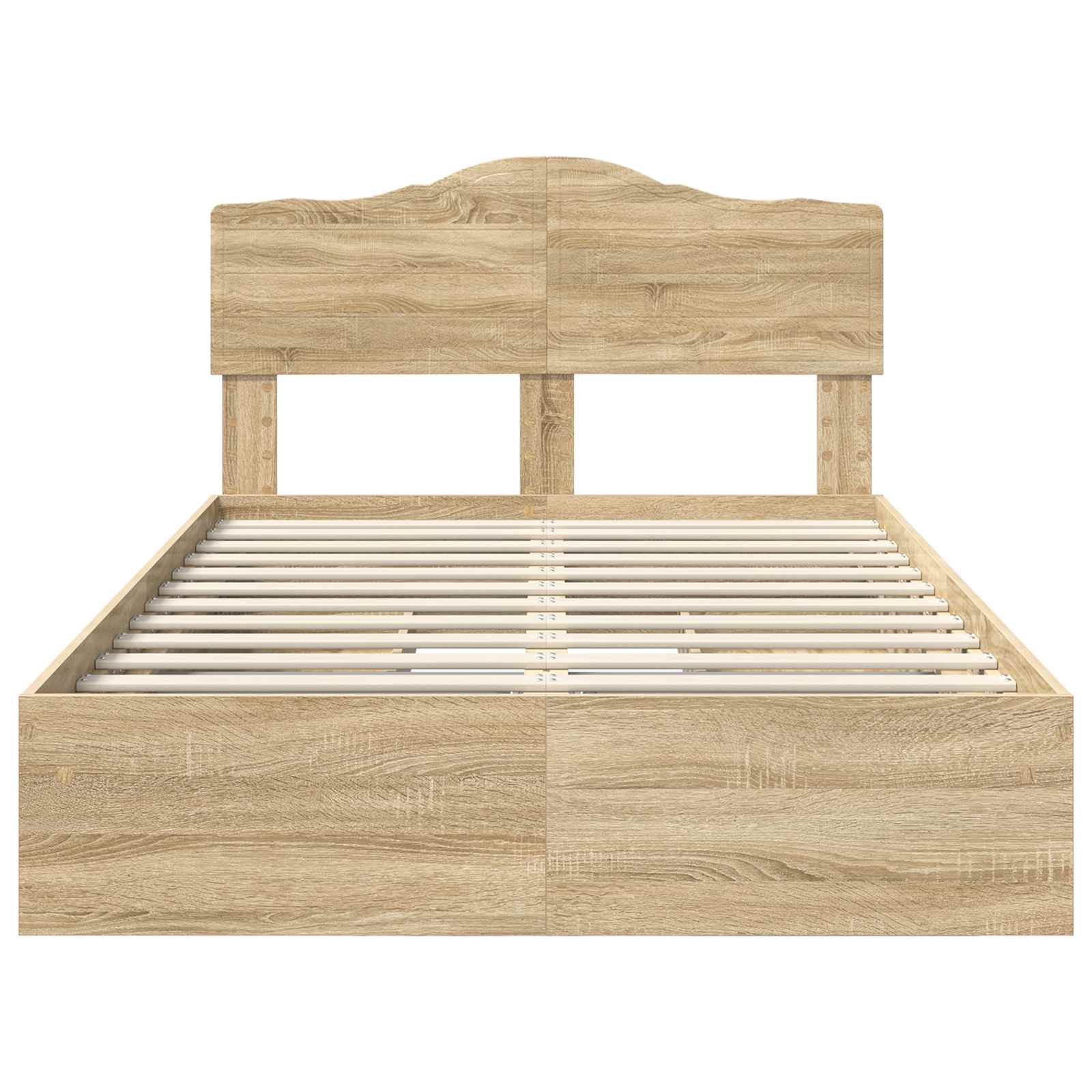 Lit de Rangement Chêne Sonoma 135 x 190 cm Bois d'ingénierie - XIOS