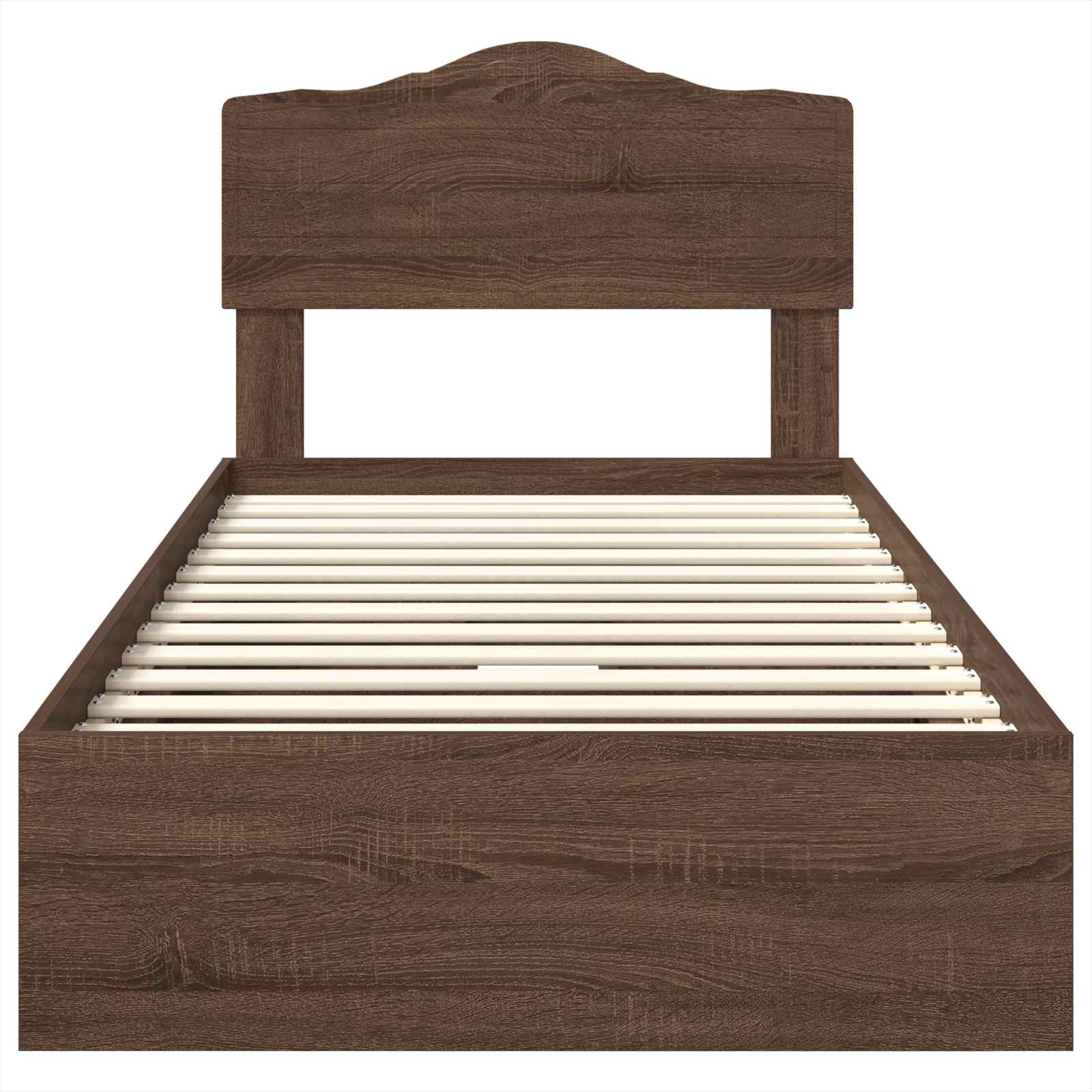 Lit de Rangement Chêne brun 75 x 190 cm Bois d'ingénierie - XIOS
