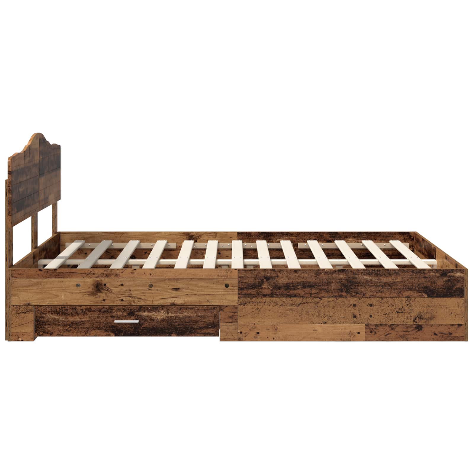 Cadre de lit Bois ancien 140 x 190 cm Bois d'ingénierie - XIOS