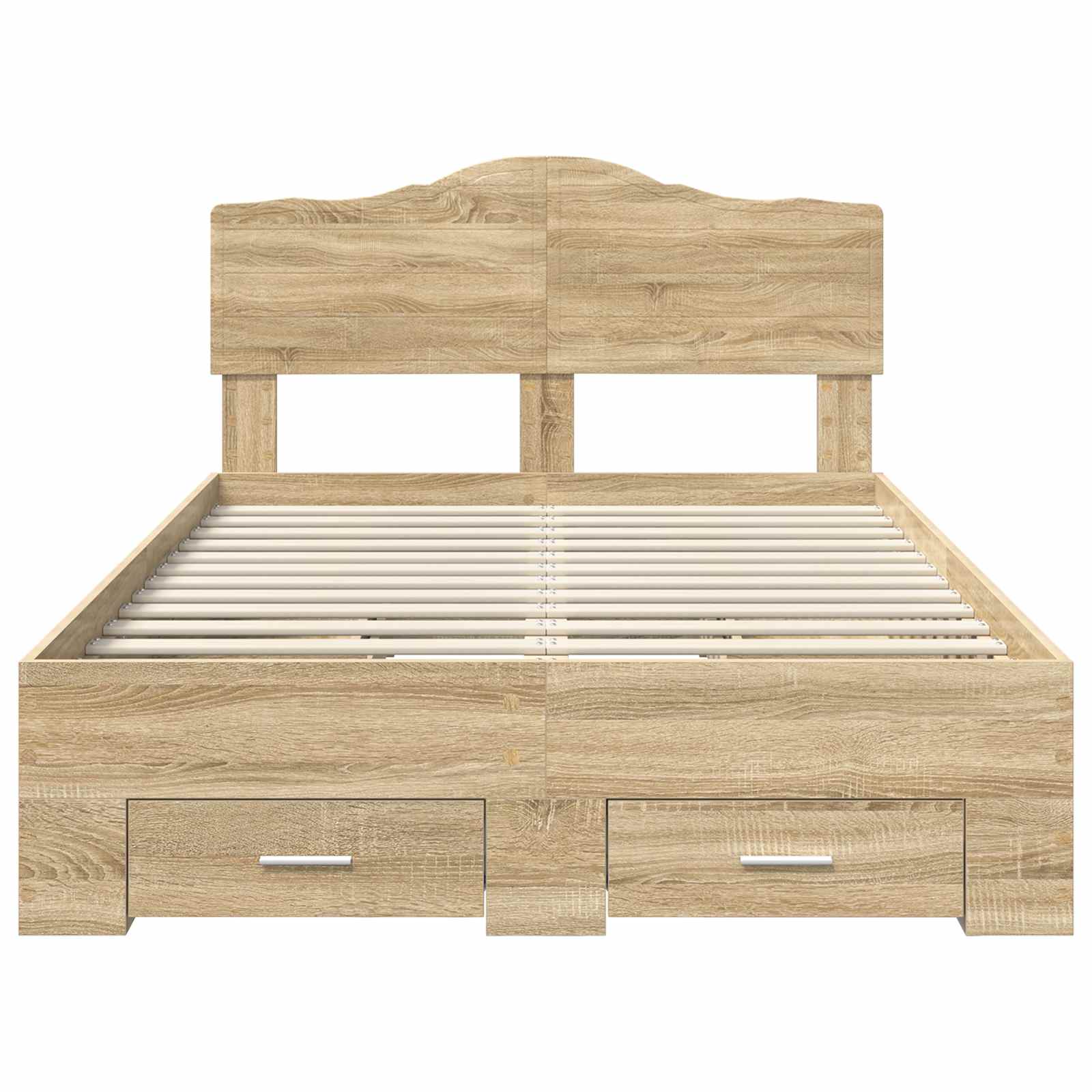 Cadre de lit Chêne Sonoma 135 x 190 cm Bois d'ingénierie - XIOS