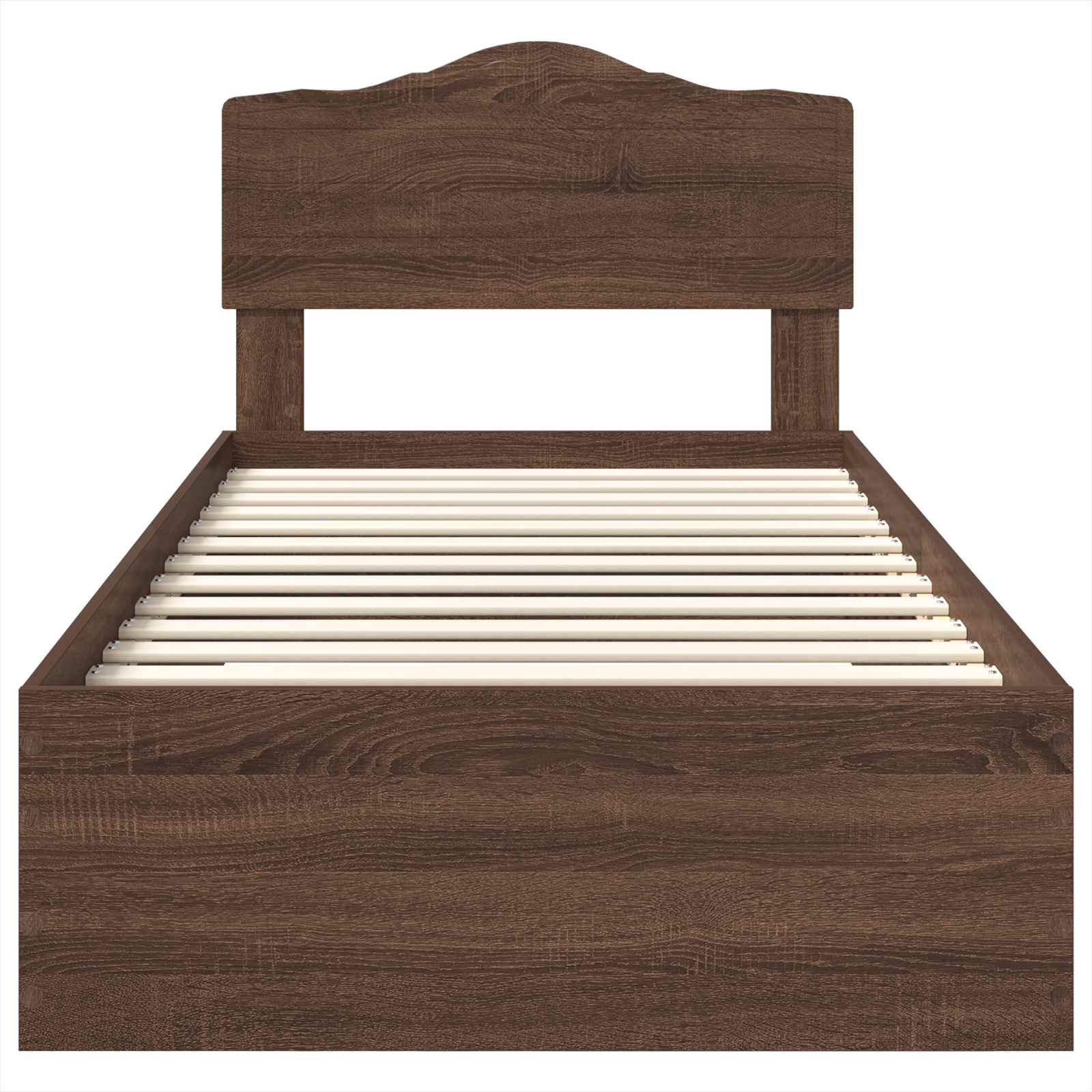 Cadre de lit Chêne brun 75 x 190 cm Bois d'ingénierie - XIOS