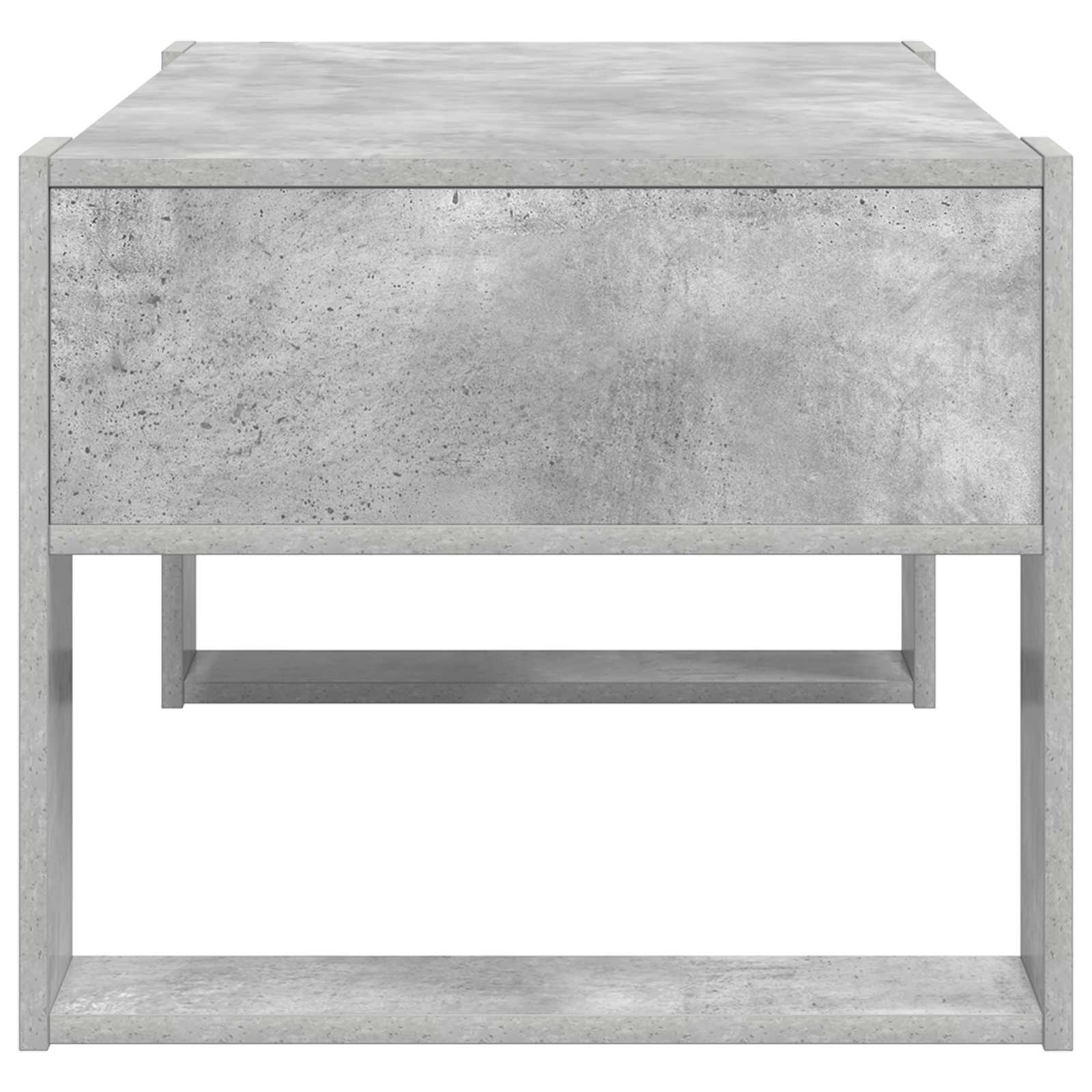 Table basse Gris béton 92 x 53 x 45 cm Bois d'ingénierie - XIOS