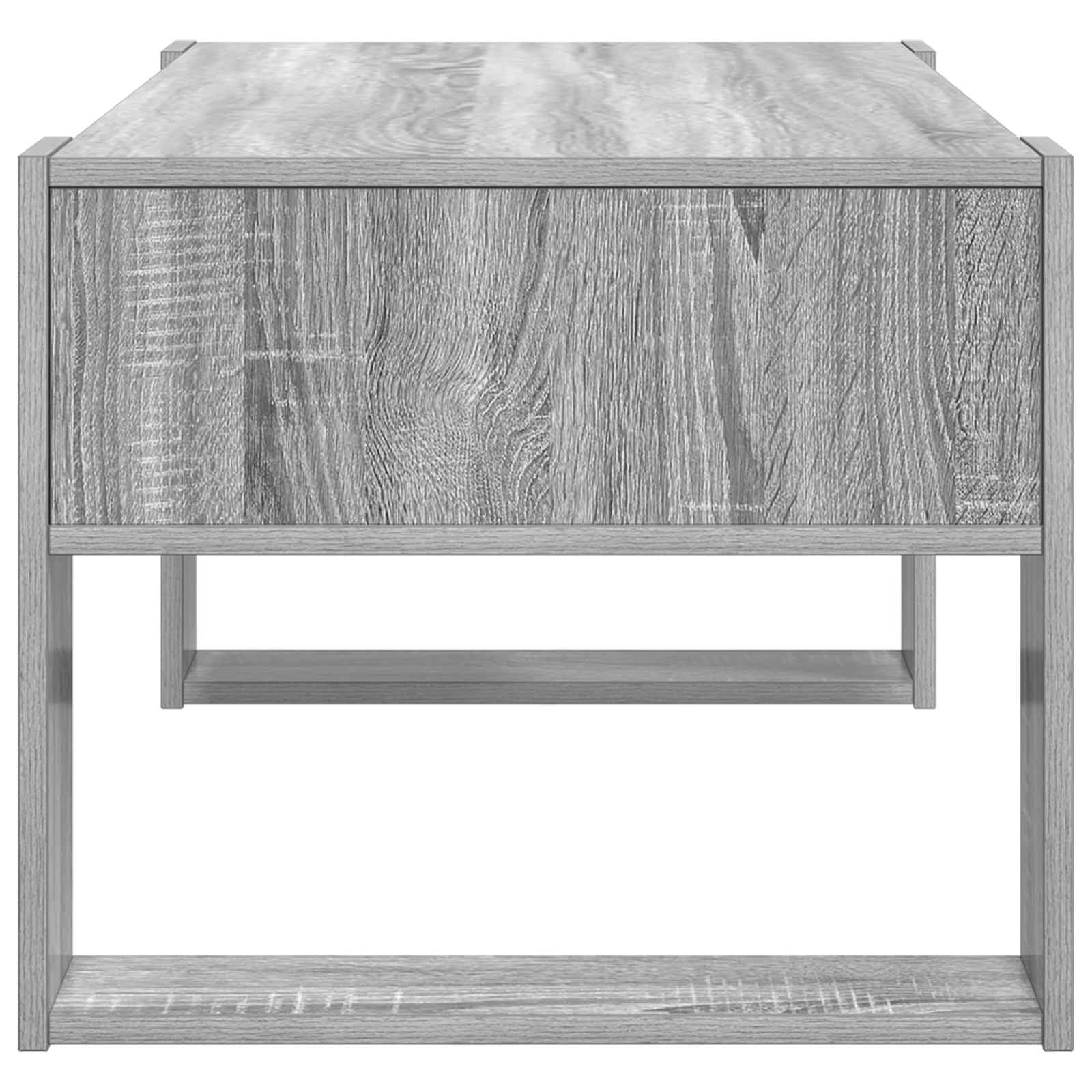 Table basse Gris Sonoma 92 x 53 x 45 cm Bois d'ingénierie - XIOS