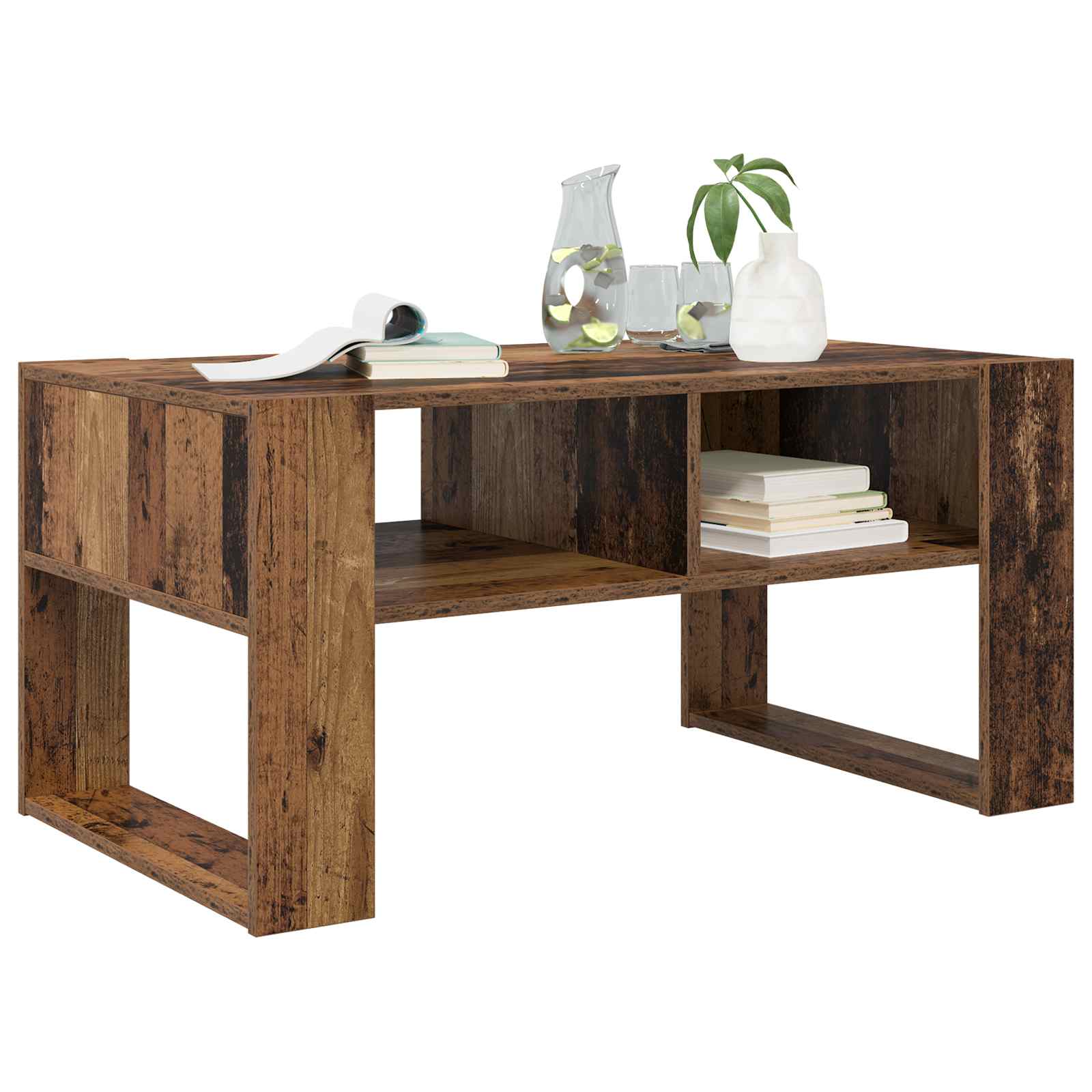 Table basse Bois ancien 92 x 53 x 45 cm Bois d'ingénierie - XIOS