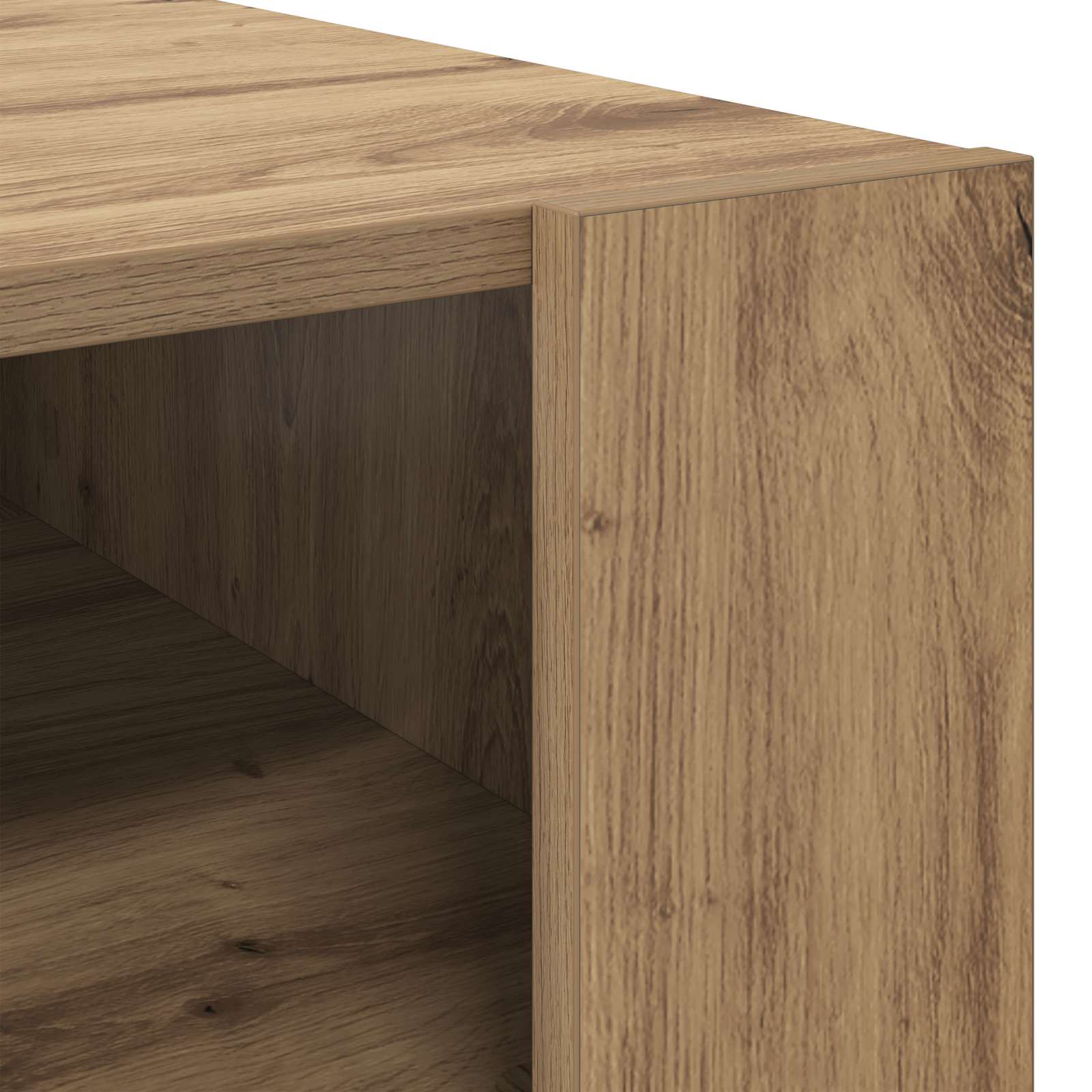Table basse Chêne artisanal 92 x 53 x 45 cm Bois d'ingénierie - XIOS