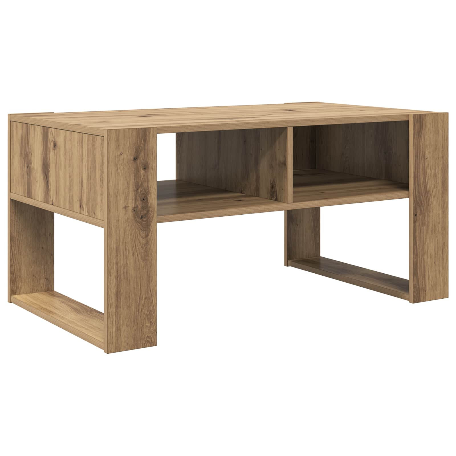 Table basse Chêne artisanal 92 x 53 x 45 cm Bois d'ingénierie - XIOS