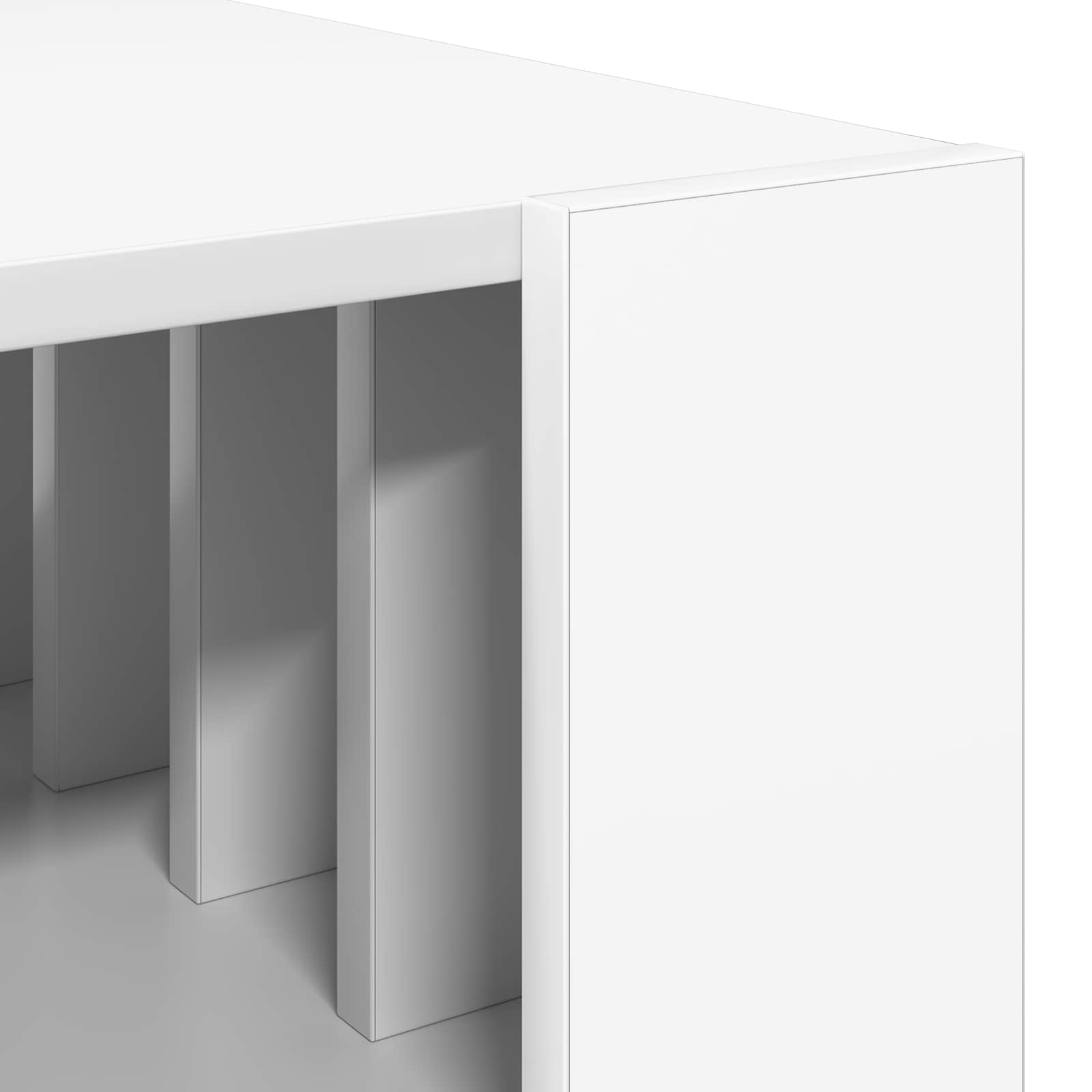 Table basse Blanc 92 x 49,5 x 45 cm Bois d'ingénierie - XIOS