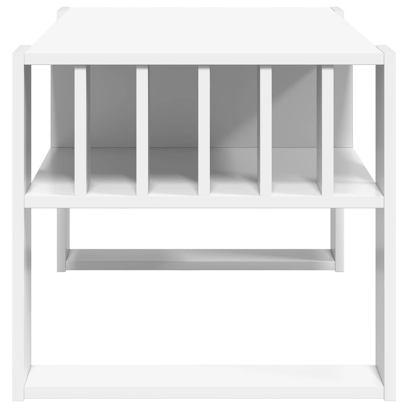 Table basse Blanc 92 x 49,5 x 45 cm Bois d'ingénierie - XIOS