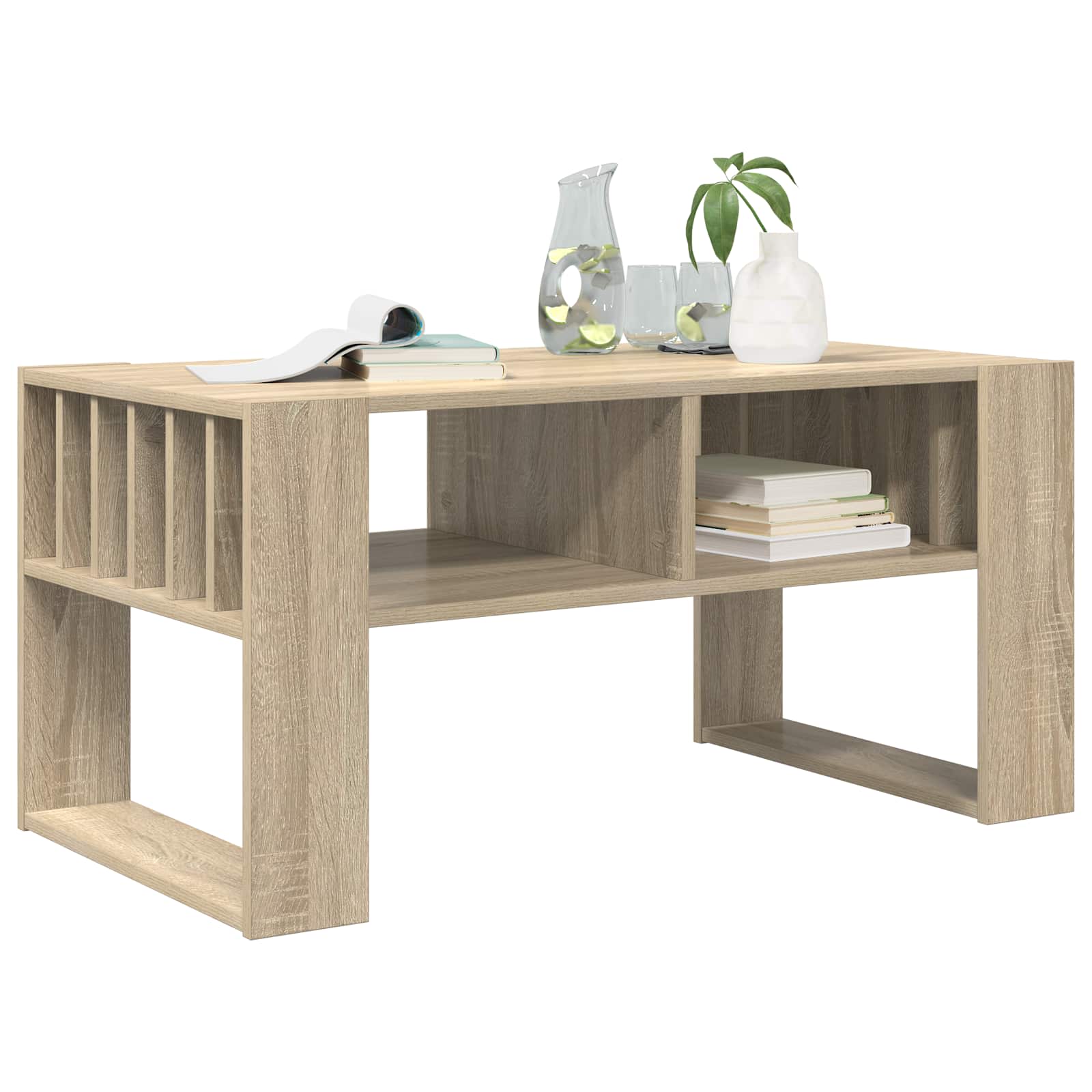 Table basse Chêne Sonoma 92 x 49,5 x 45 cm Bois d'ingénierie - XIOS