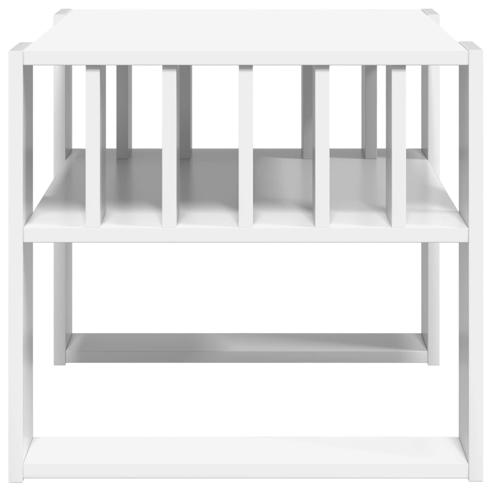 Table basse Blanc 66 x 49,5 x 45 cm Bois d'ingénierie - XIOS