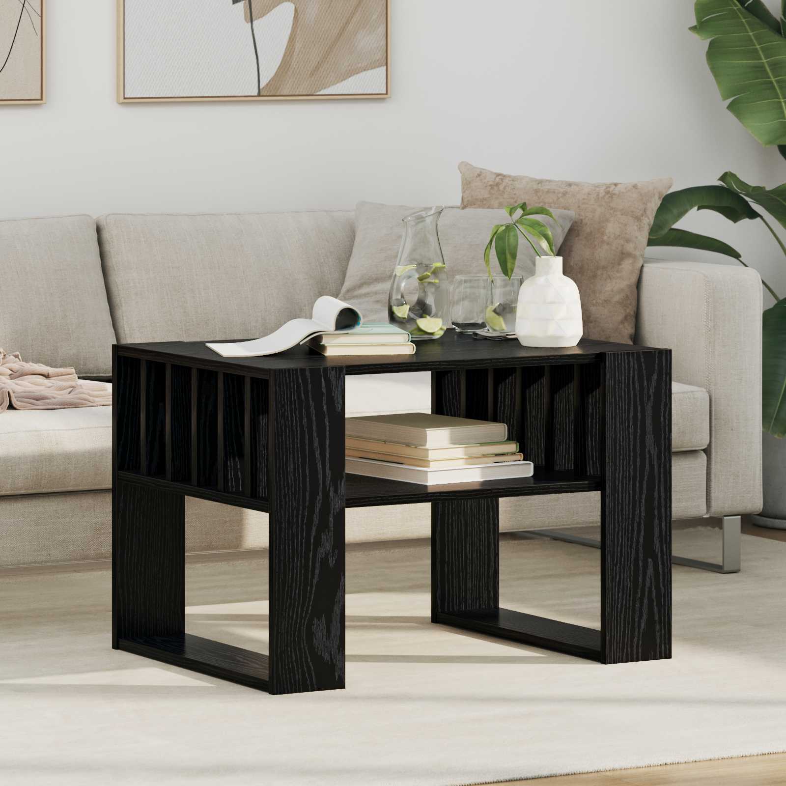Table basse Chêne noir 66 x 49,5 x 45 cm Bois d'ingénierie - XIOS