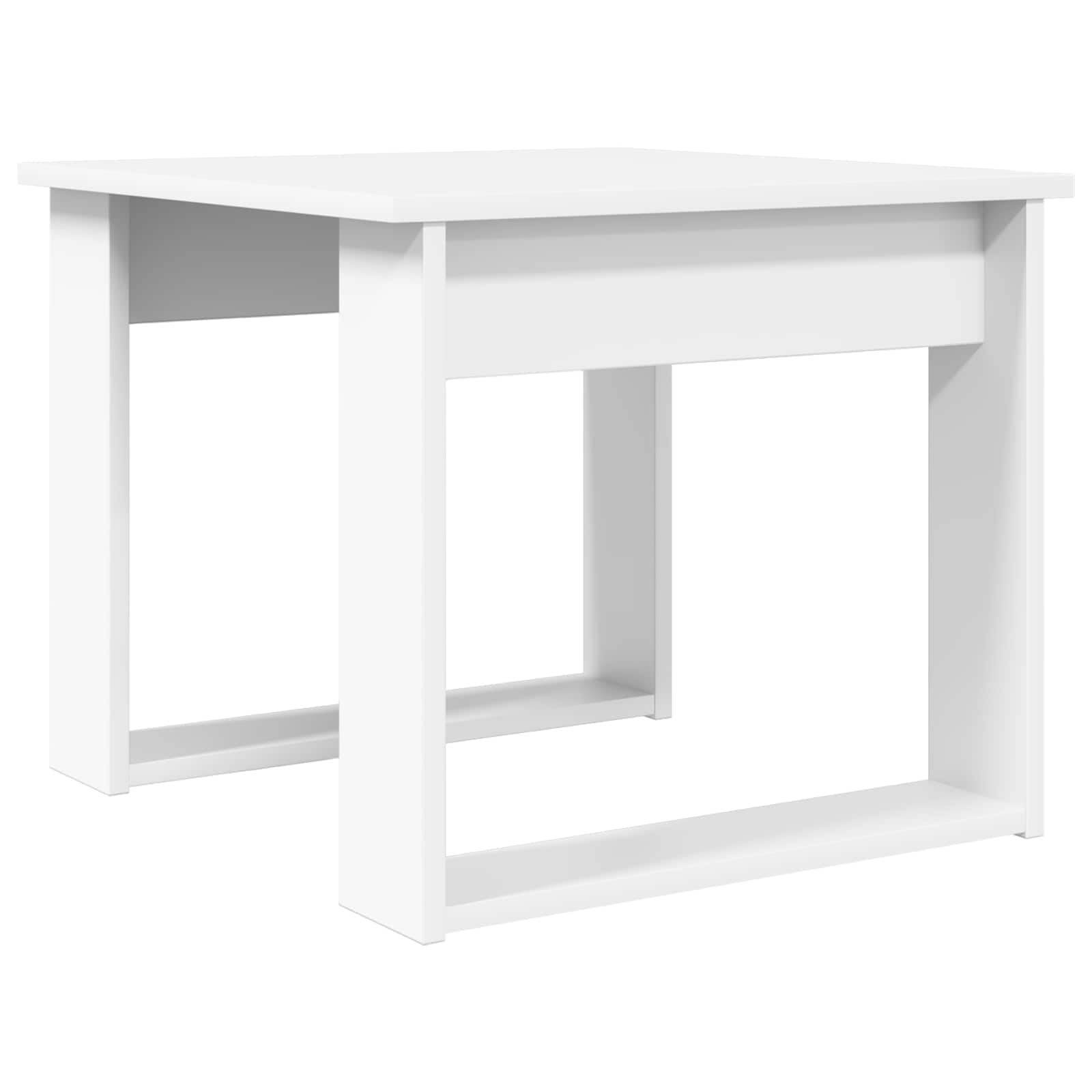 Ensemble de tables basses 2 pcs Blanc Bois d'ingénierie - XIOS