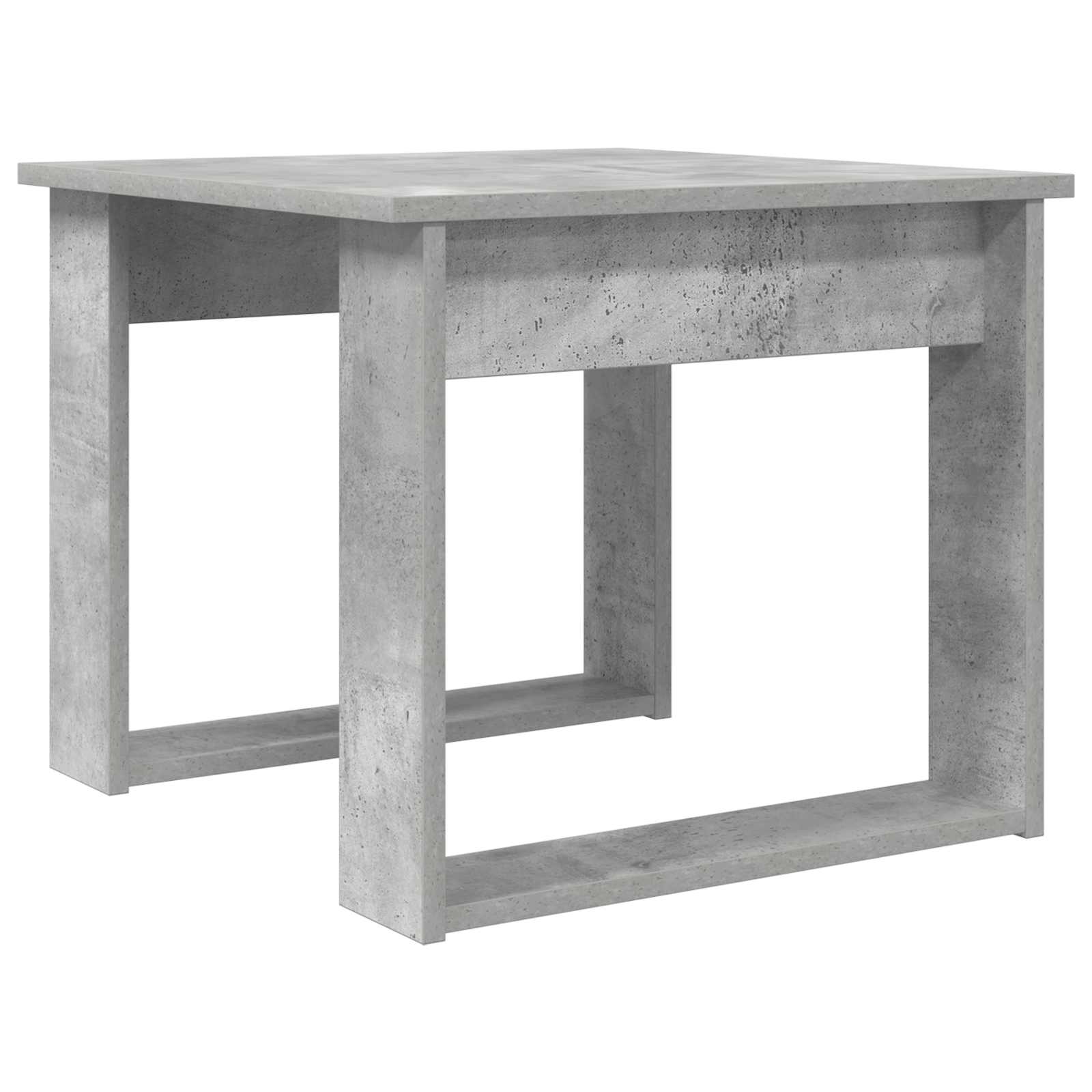 Ensemble de tables basses 2 pcs Gris béton Bois d'ingénierie - XIOS