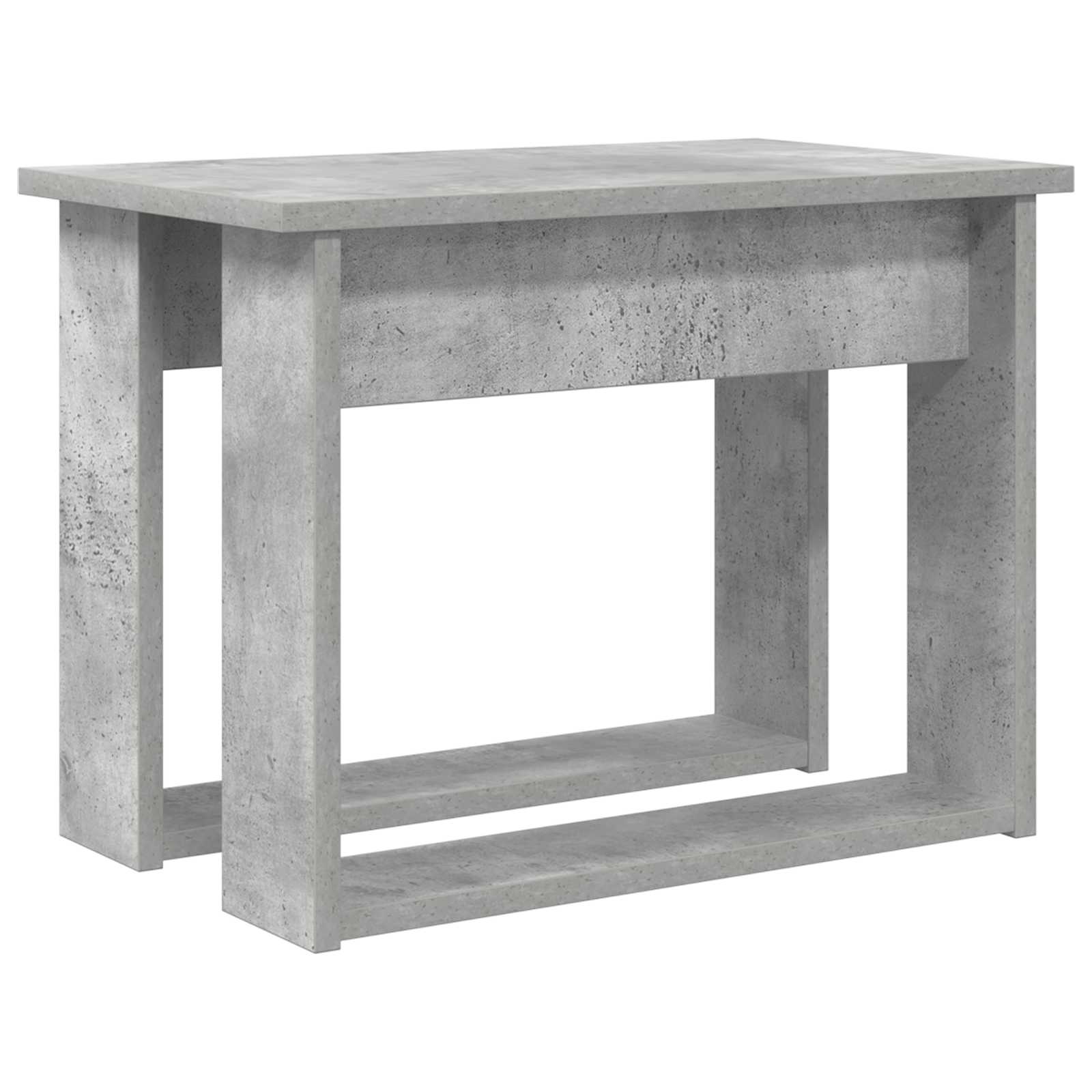 Ensemble de tables basses 2 pcs Gris béton Bois d'ingénierie - XIOS