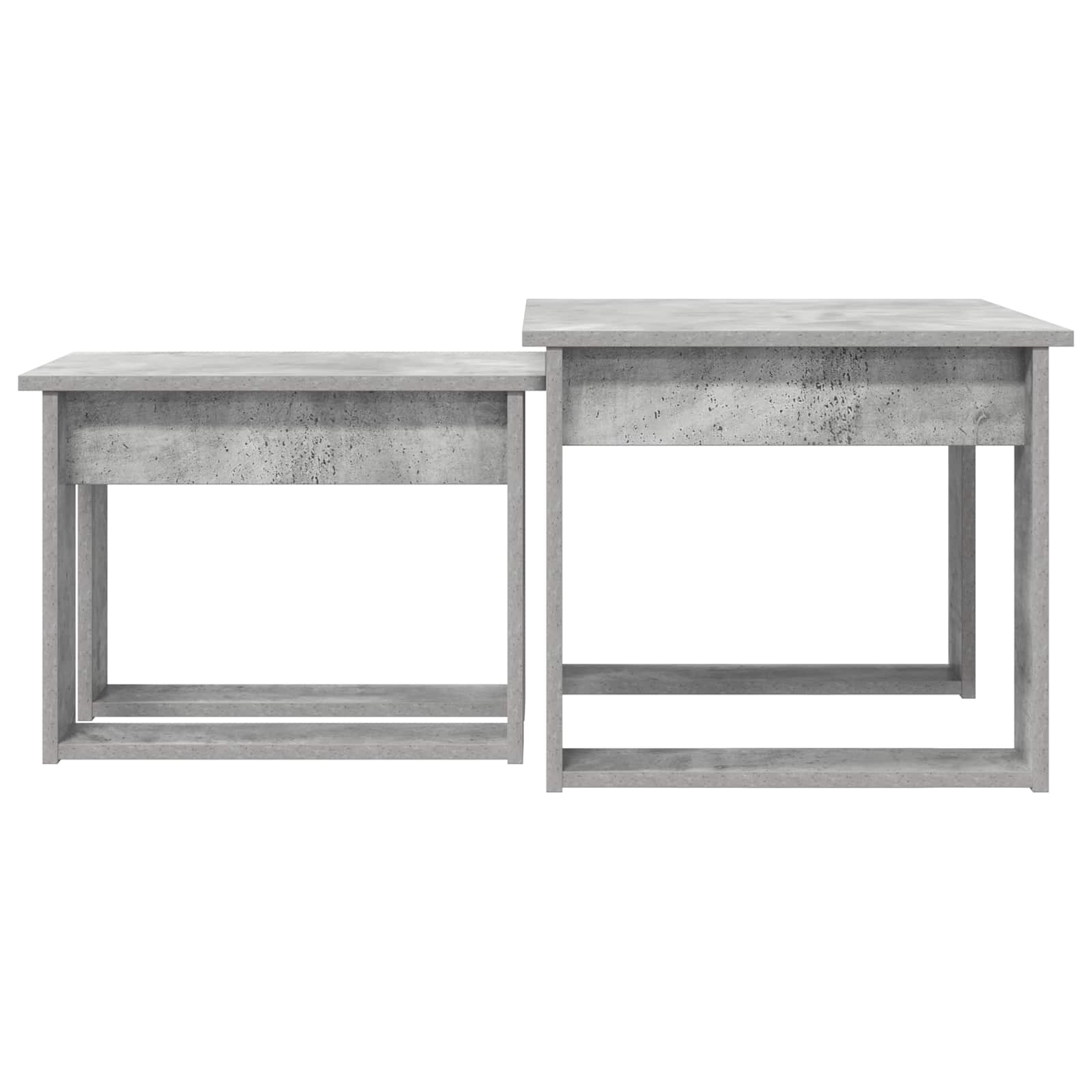 Ensemble de tables basses 2 pcs Gris béton Bois d'ingénierie - XIOS