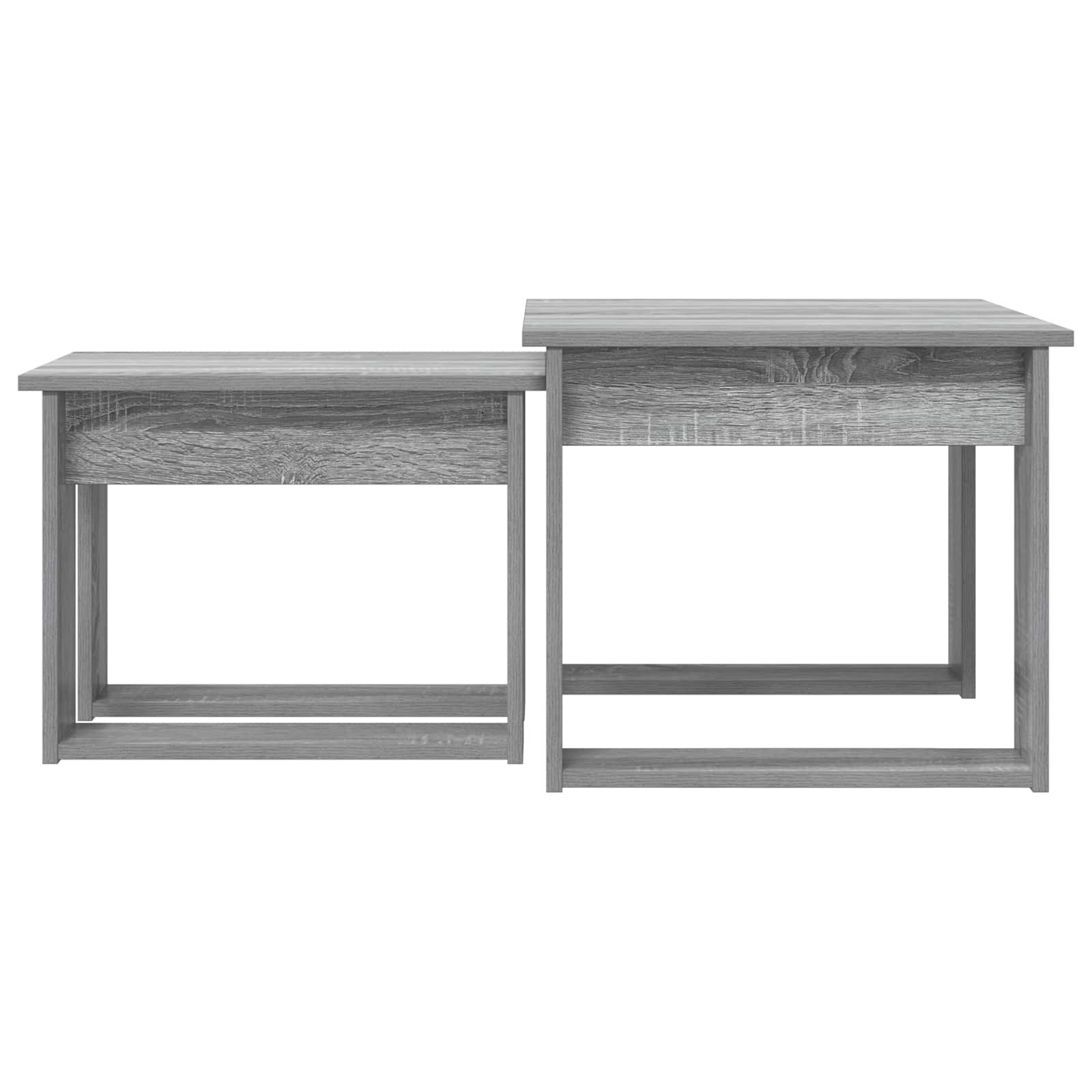 Ensemble de tables basses 2 pcs Gris Sonoma Bois d'ingénierie - XIOS
