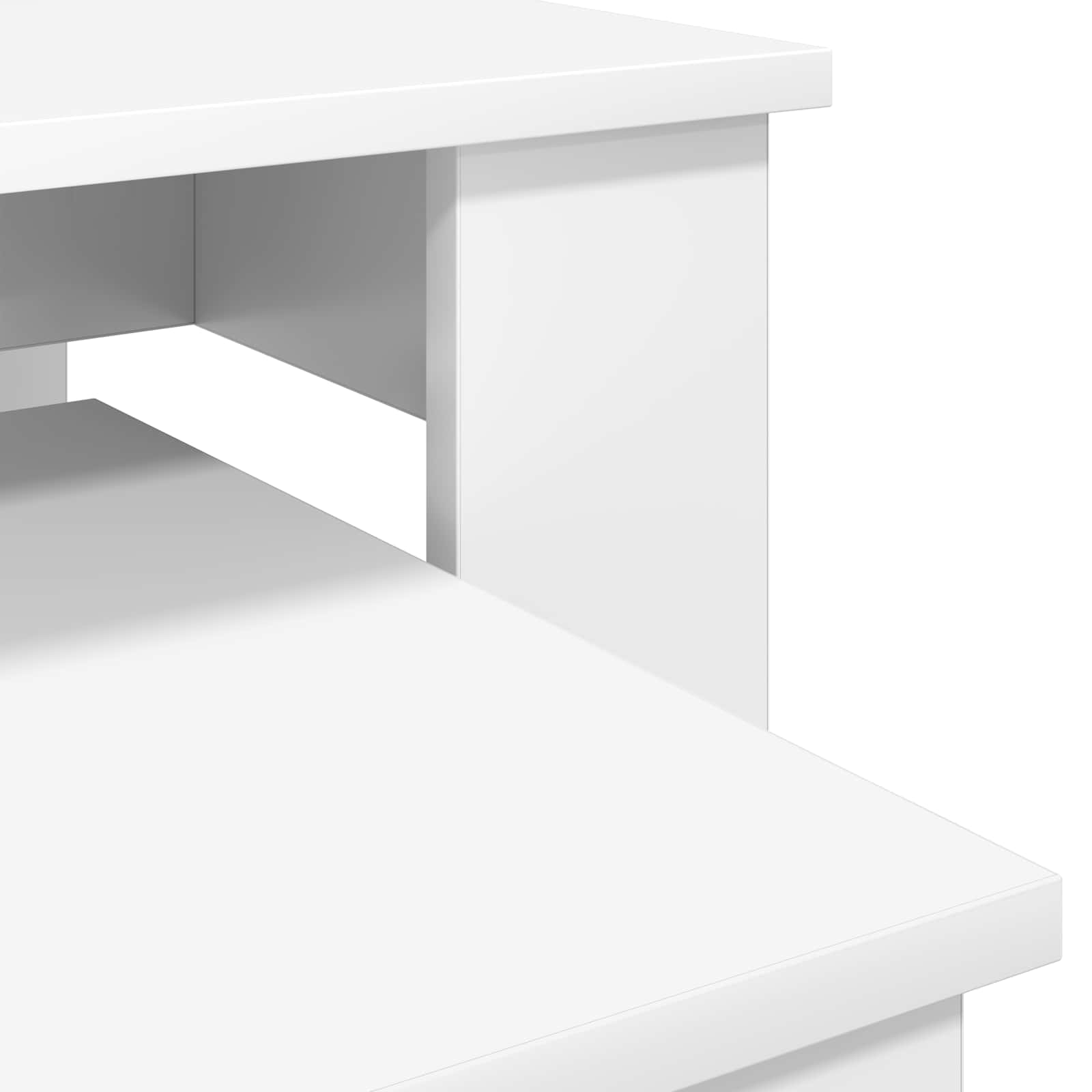 Ensemble de tables basses 2 pcs Blanc Bois d'ingénierie - XIOS