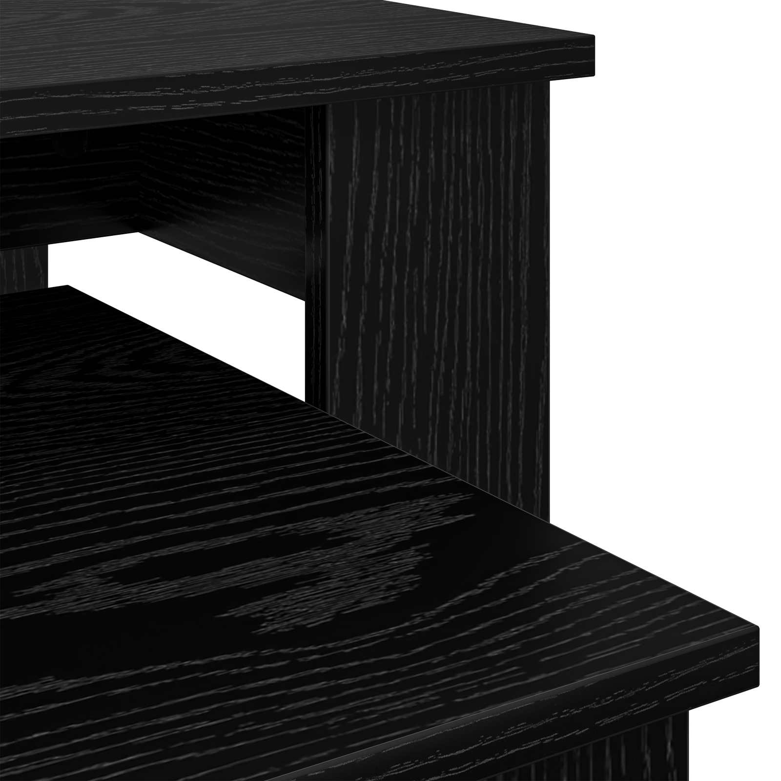 Ensemble de tables basses 2 pcs Chêne noir Bois d'ingénierie - XIOS
