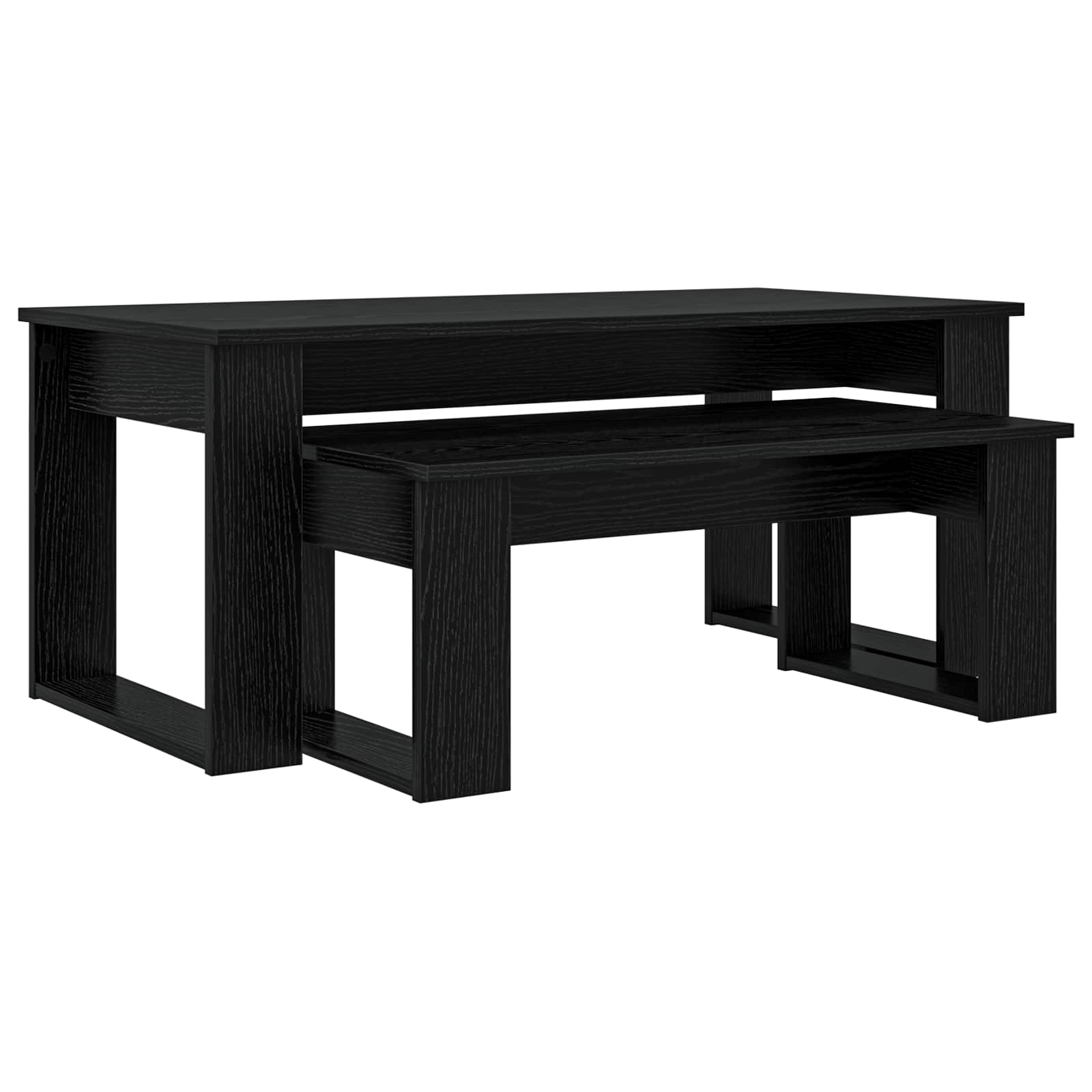 Ensemble de tables basses 2 pcs Chêne noir Bois d'ingénierie - XIOS