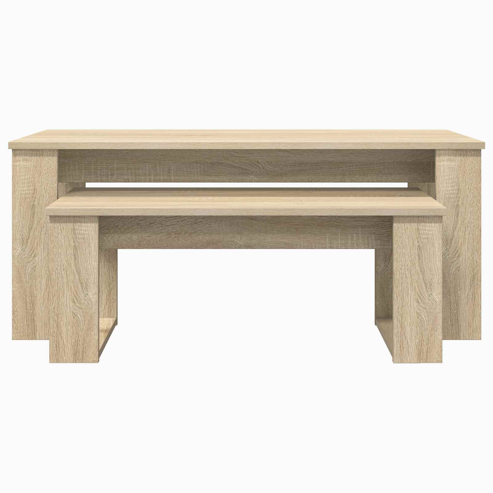 Ensemble de tables basses 2 pcs Chêne Sonoma Bois d'ingénierie - XIOS