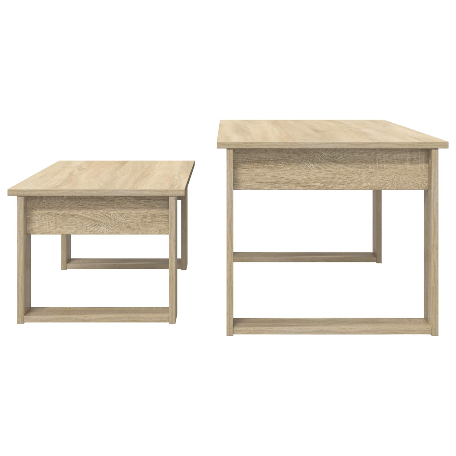 Ensemble de tables basses 2 pcs Chêne Sonoma Bois d'ingénierie - XIOS