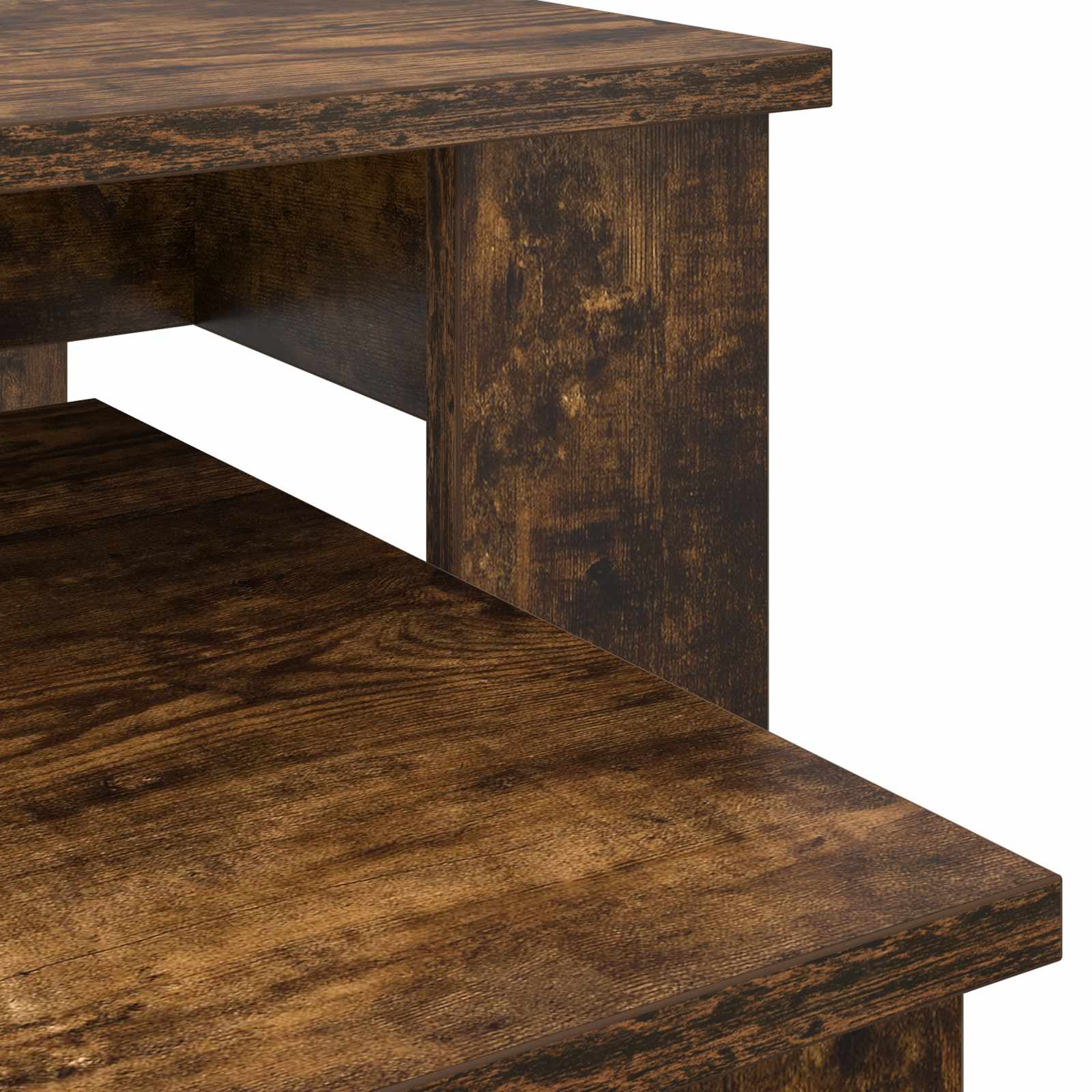 Ensemble de tables basses 2 pcs Chêne fumé Bois d'ingénierie - XIOS