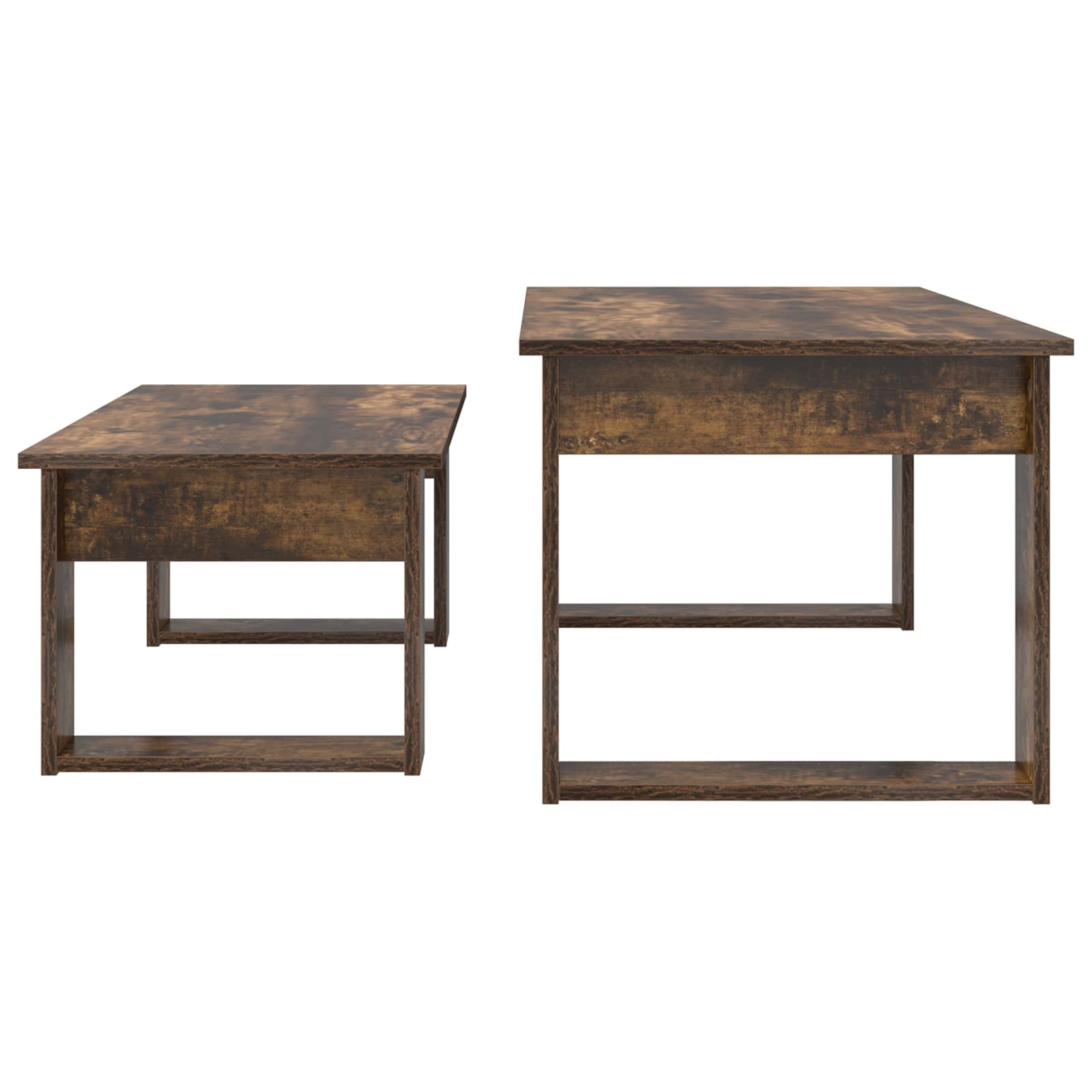 Ensemble de tables basses 2 pcs Chêne fumé Bois d'ingénierie - XIOS