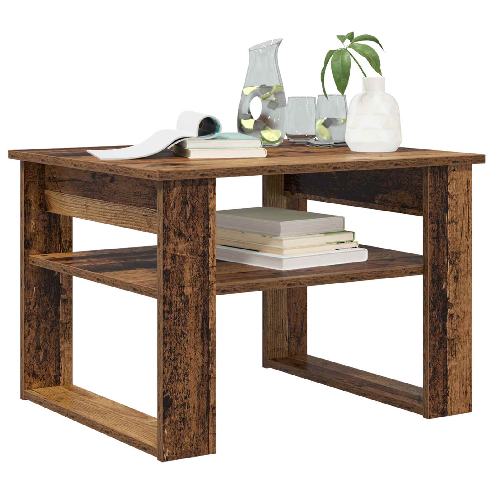 Table basse Bois ancien 64 x 54 x 44 cm Bois d'ingénierie - XIOS