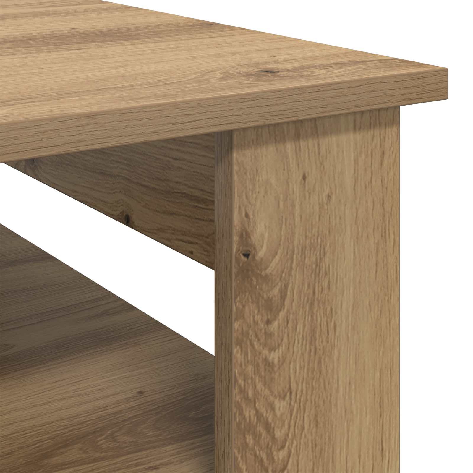 Table basse Chêne artisanal 64 x 54 x 44 cm Bois d'ingénierie - XIOS