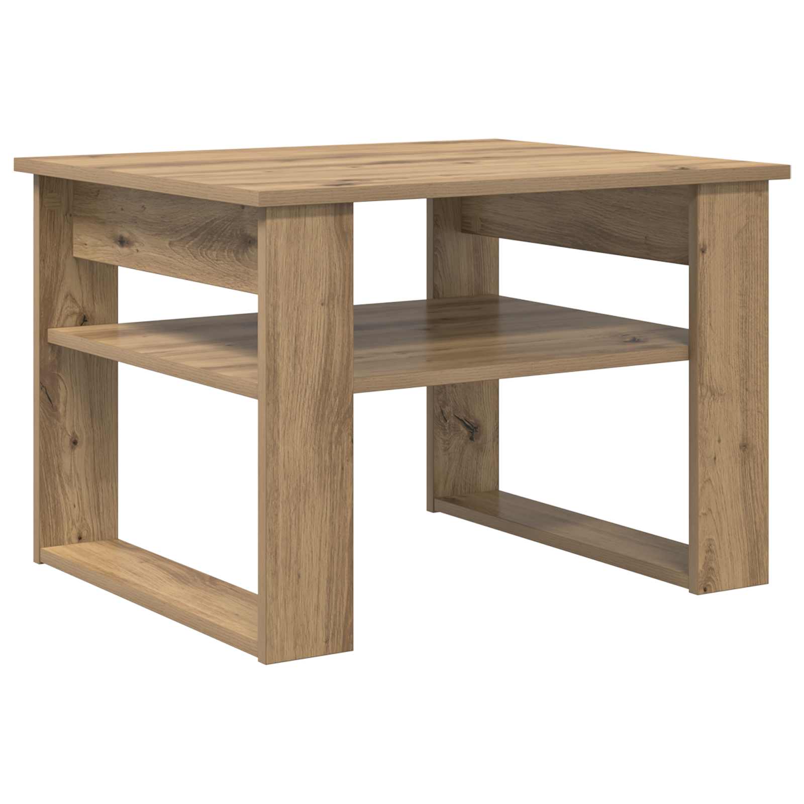 Table basse Chêne artisanal 64 x 54 x 44 cm Bois d'ingénierie - XIOS