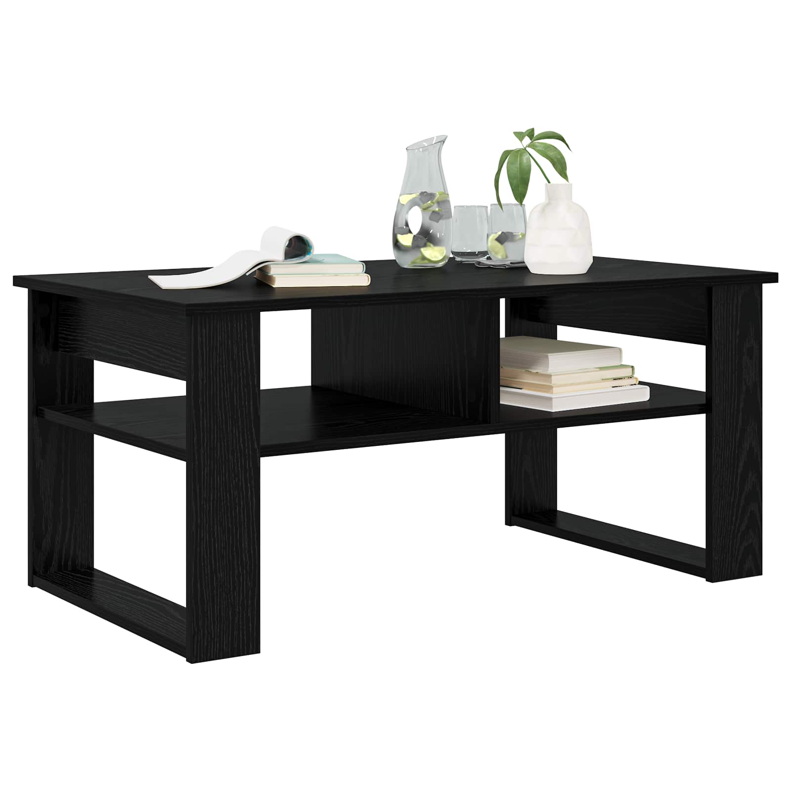 Table basse Chêne noir 96 x 54 x 44 cm Bois d'ingénierie - XIOS
