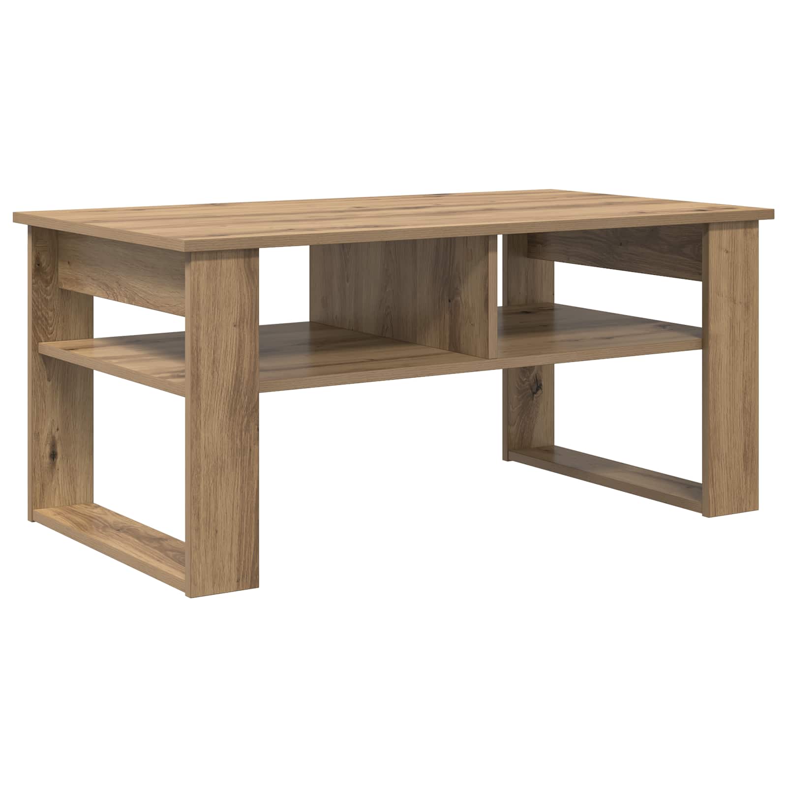 Table basse Chêne artisanal 96 x 54 x 44 cm Bois d'ingénierie - XIOS