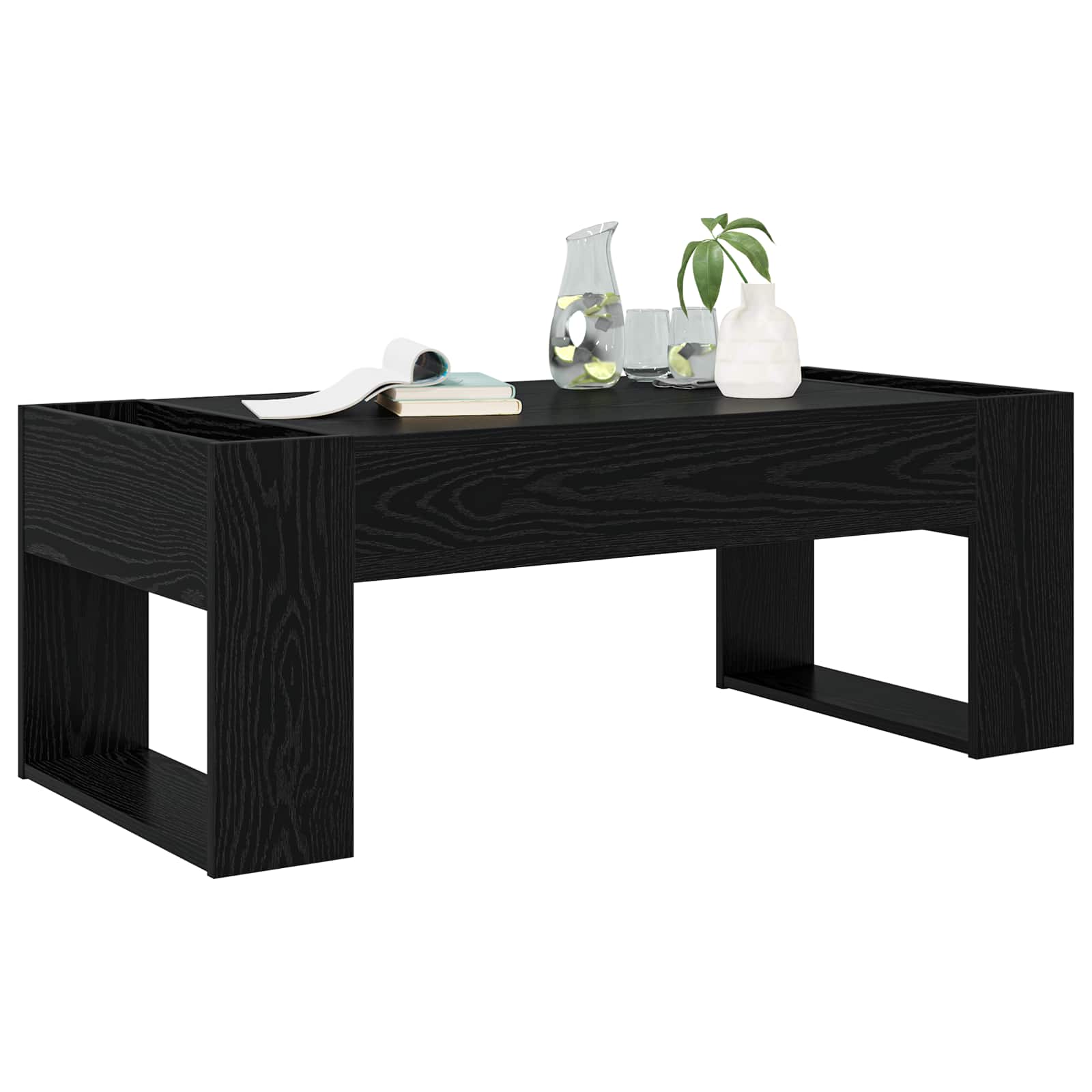Table basse Chêne noir 110 x 50 x 41 cm Bois d'ingénierie - XIOS